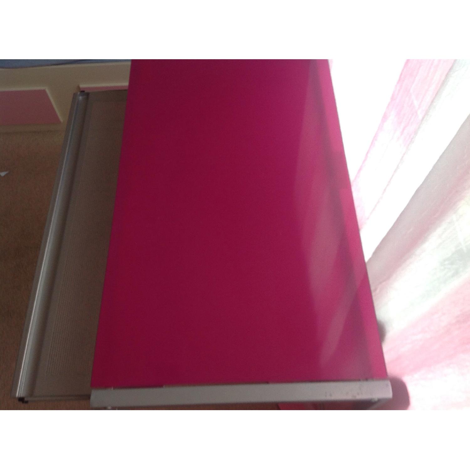 Mainstays Glass Top Desk w/ Keyboard Tray Shelving - image-5