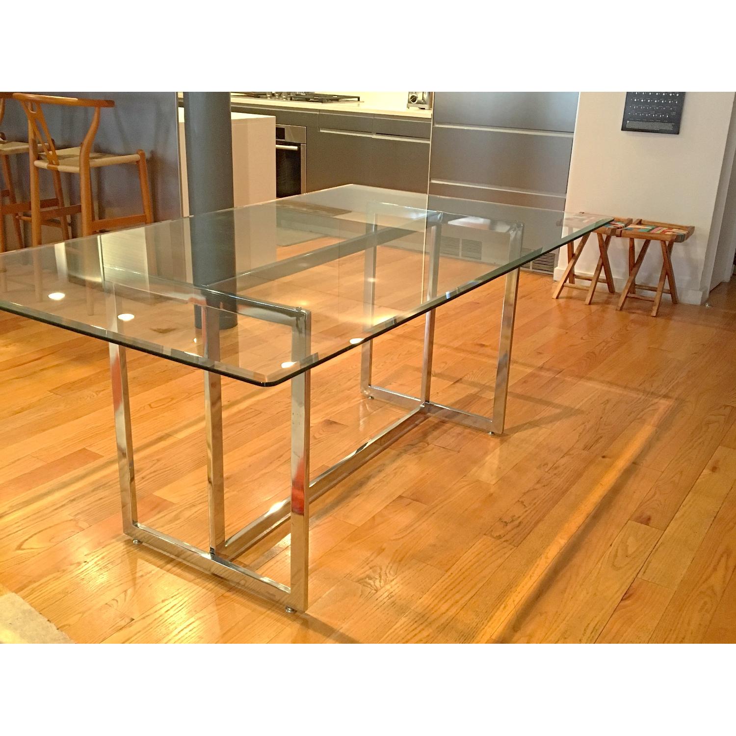 Rectangle Glass Dining Table - image-1