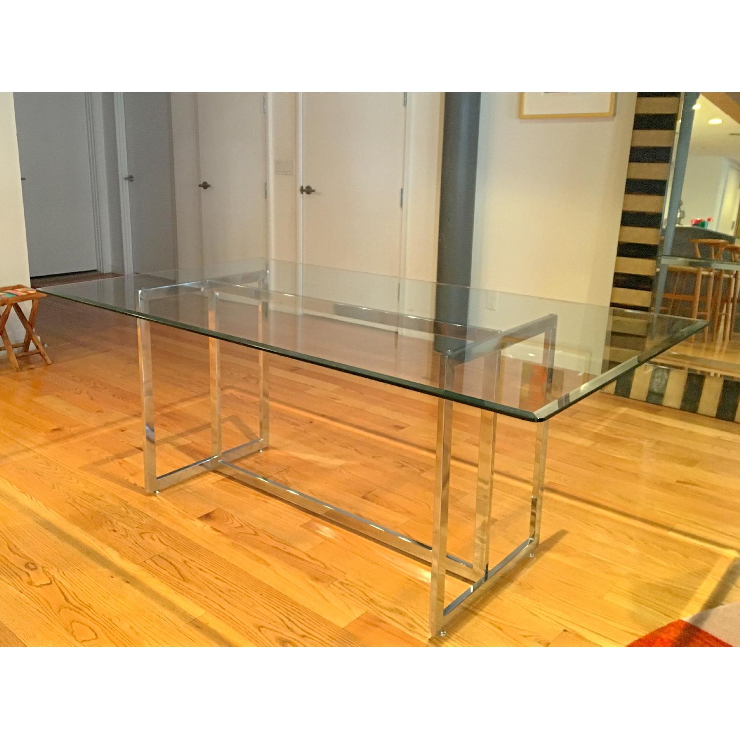Rectangle Glass Dining Table - image-2