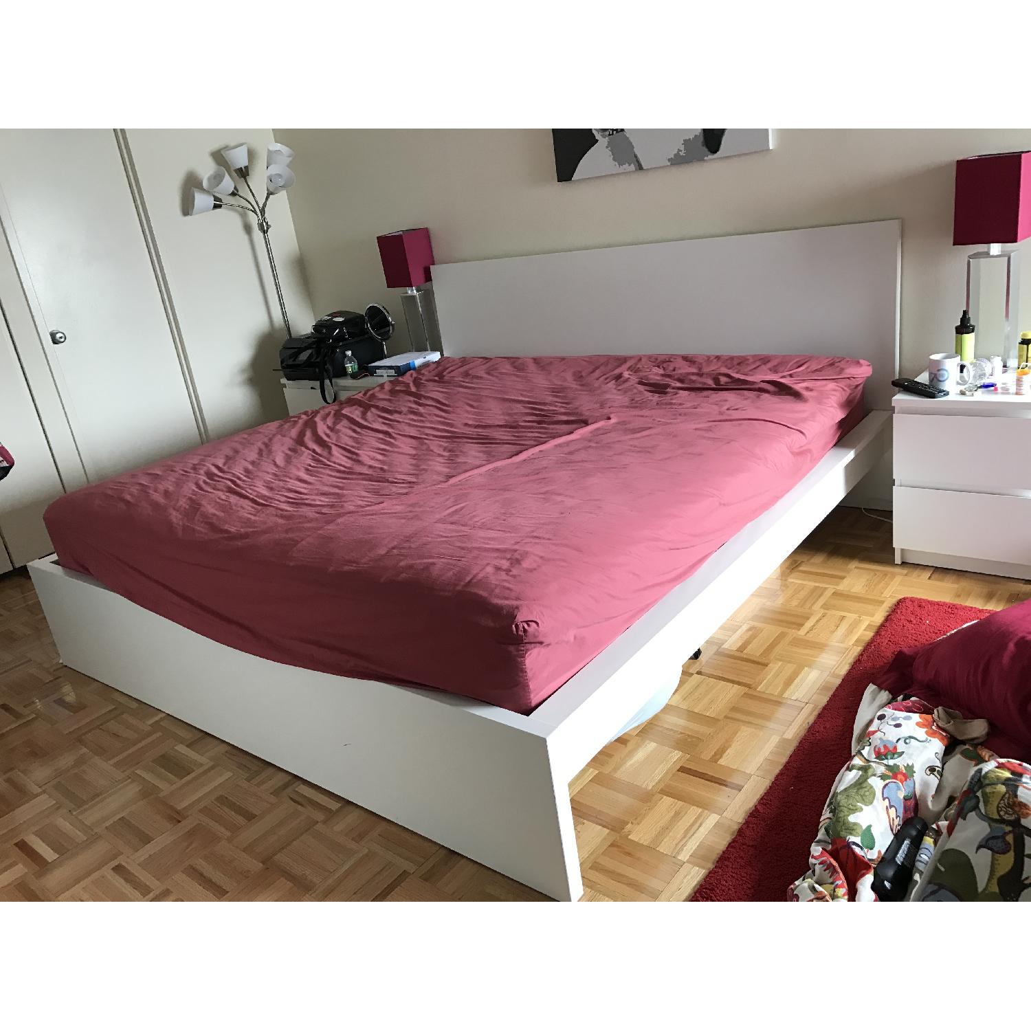 Ikea Malm King Size White Bed Frame - image-1