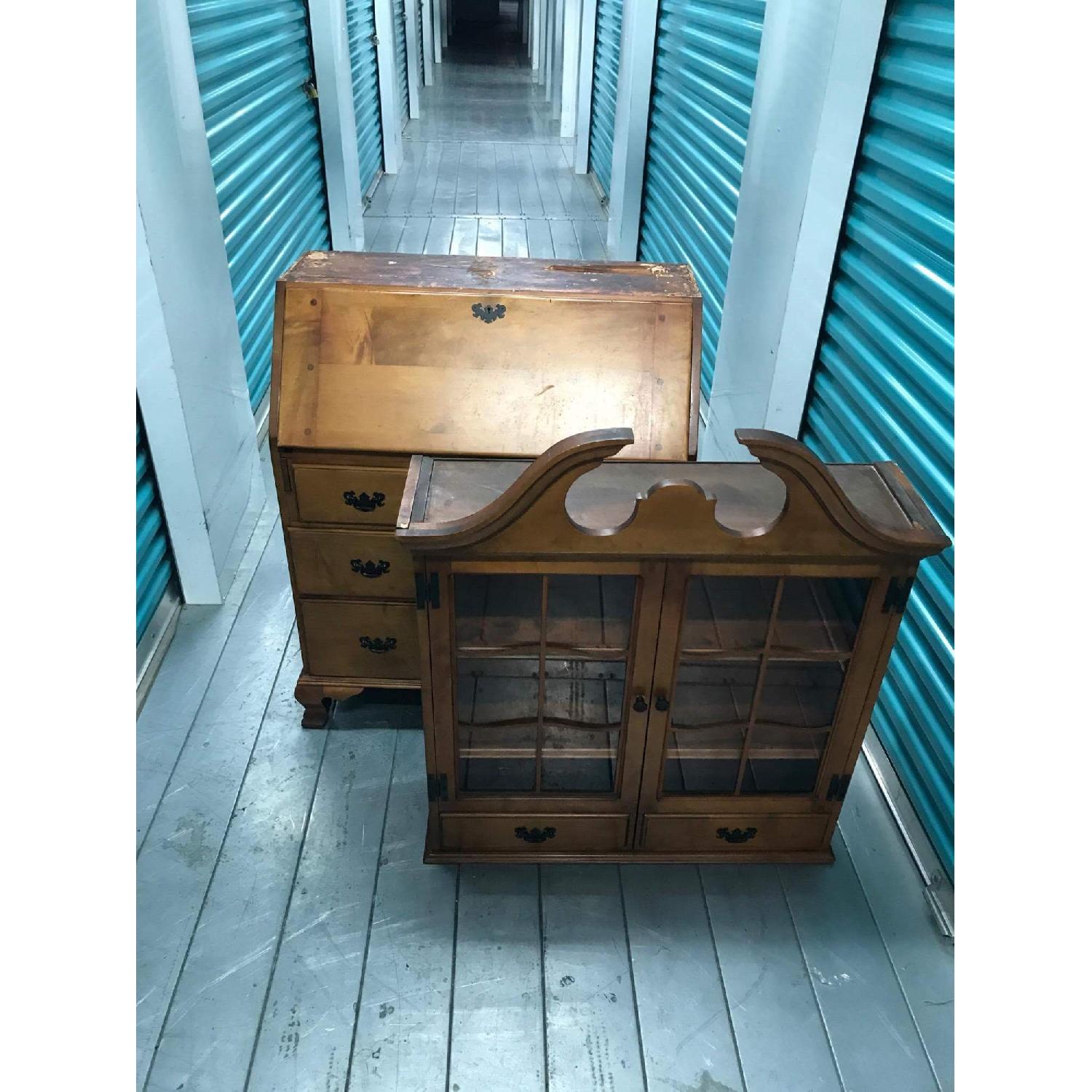 Skandia Furniture Antique Secretary Desk - image-9
