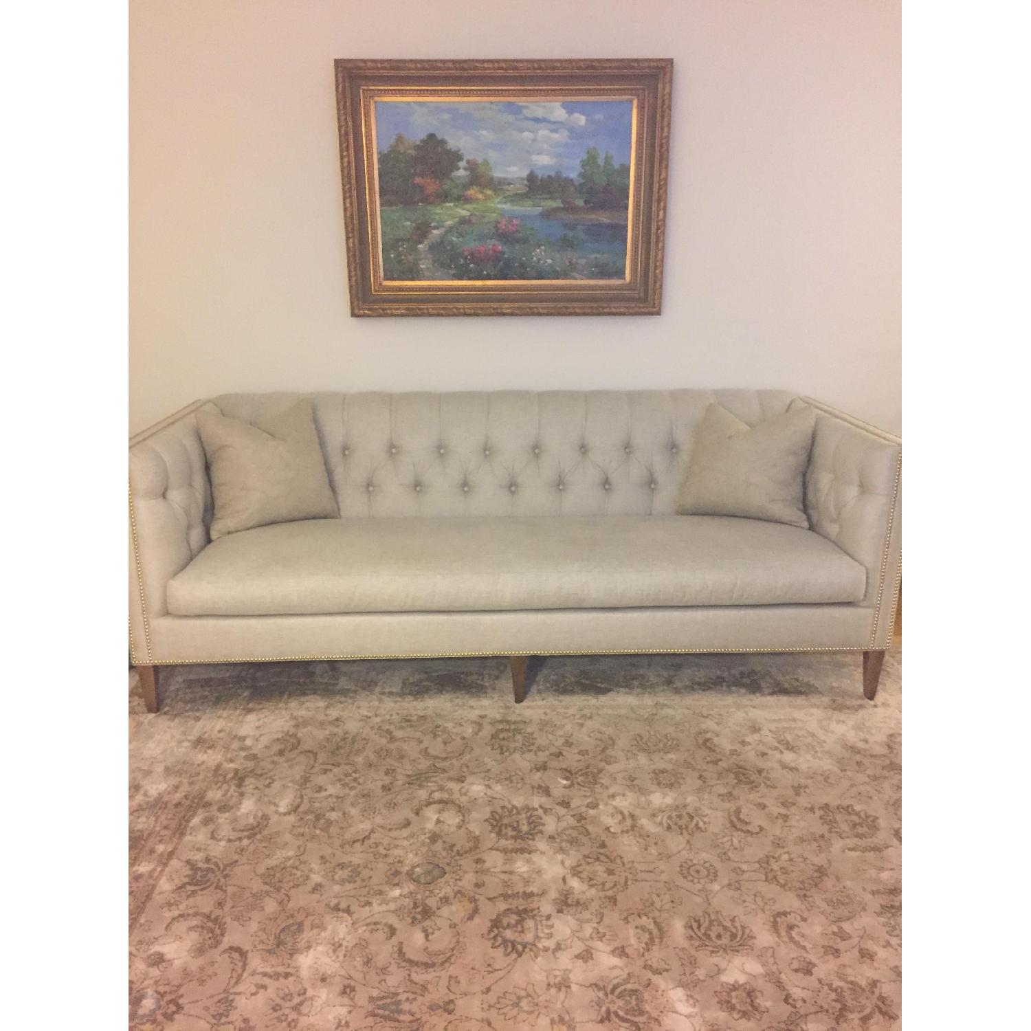 Robin Bruce Tufted Cream Sofa - image-1