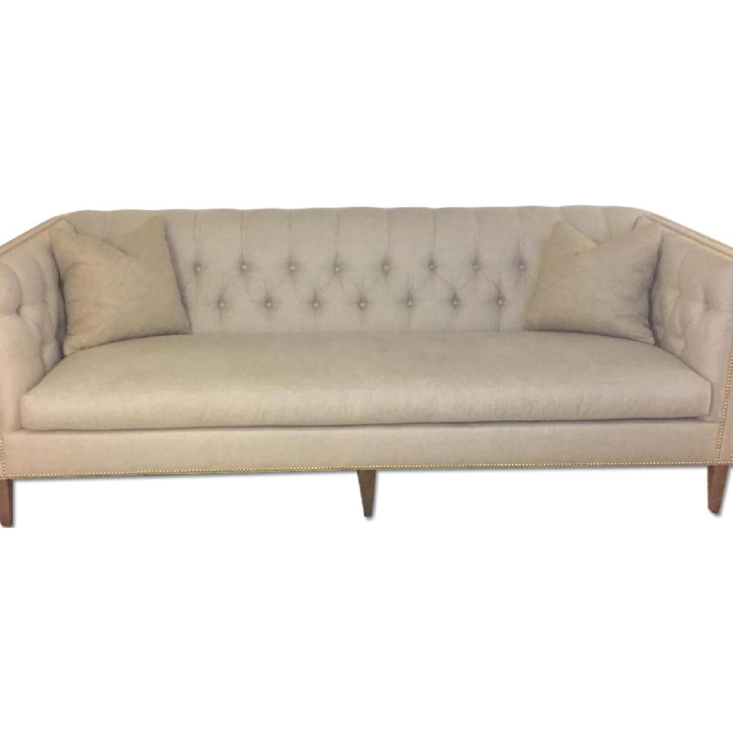 Robin Bruce Tufted Cream Sofa - image-0