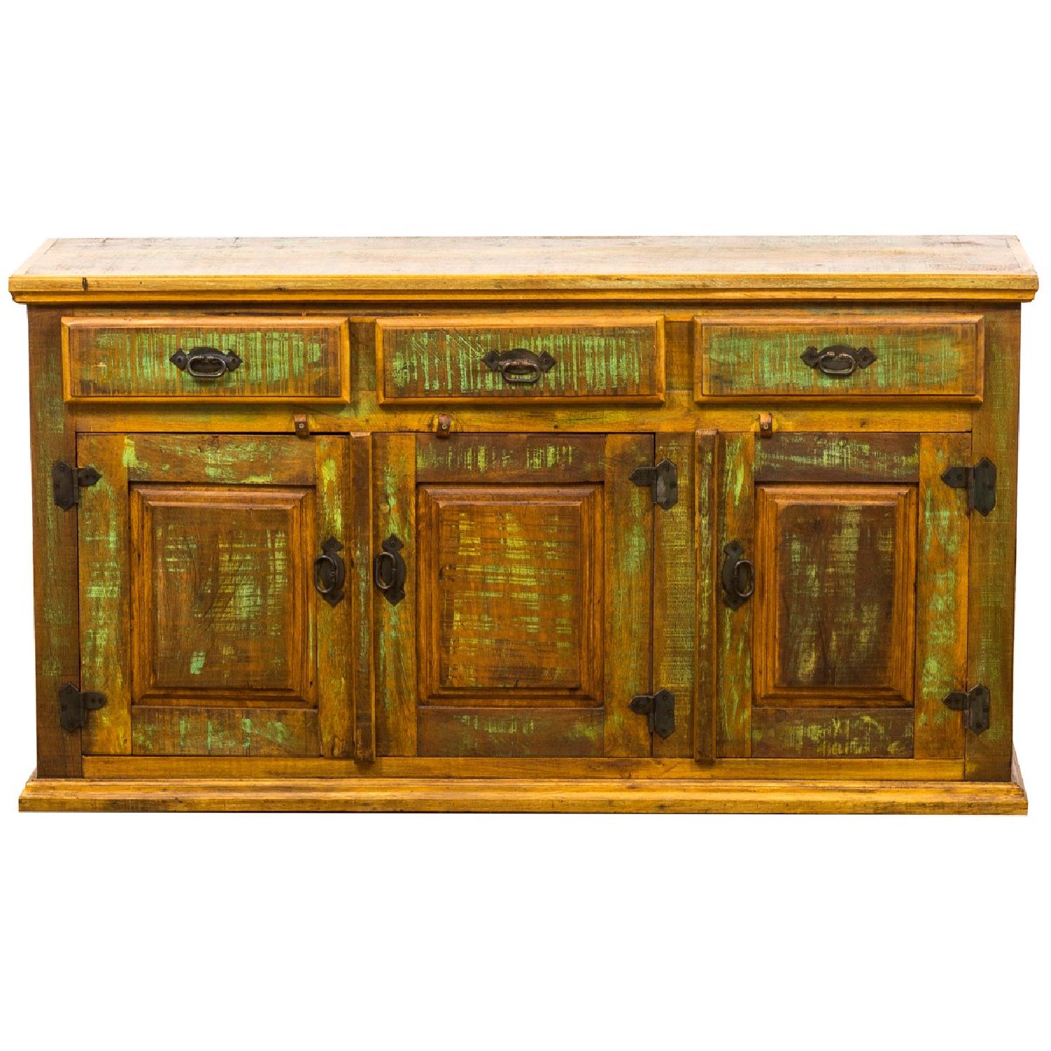 Antique Reclaimed Wood Buffet Cabinet/Sideboard - image-0