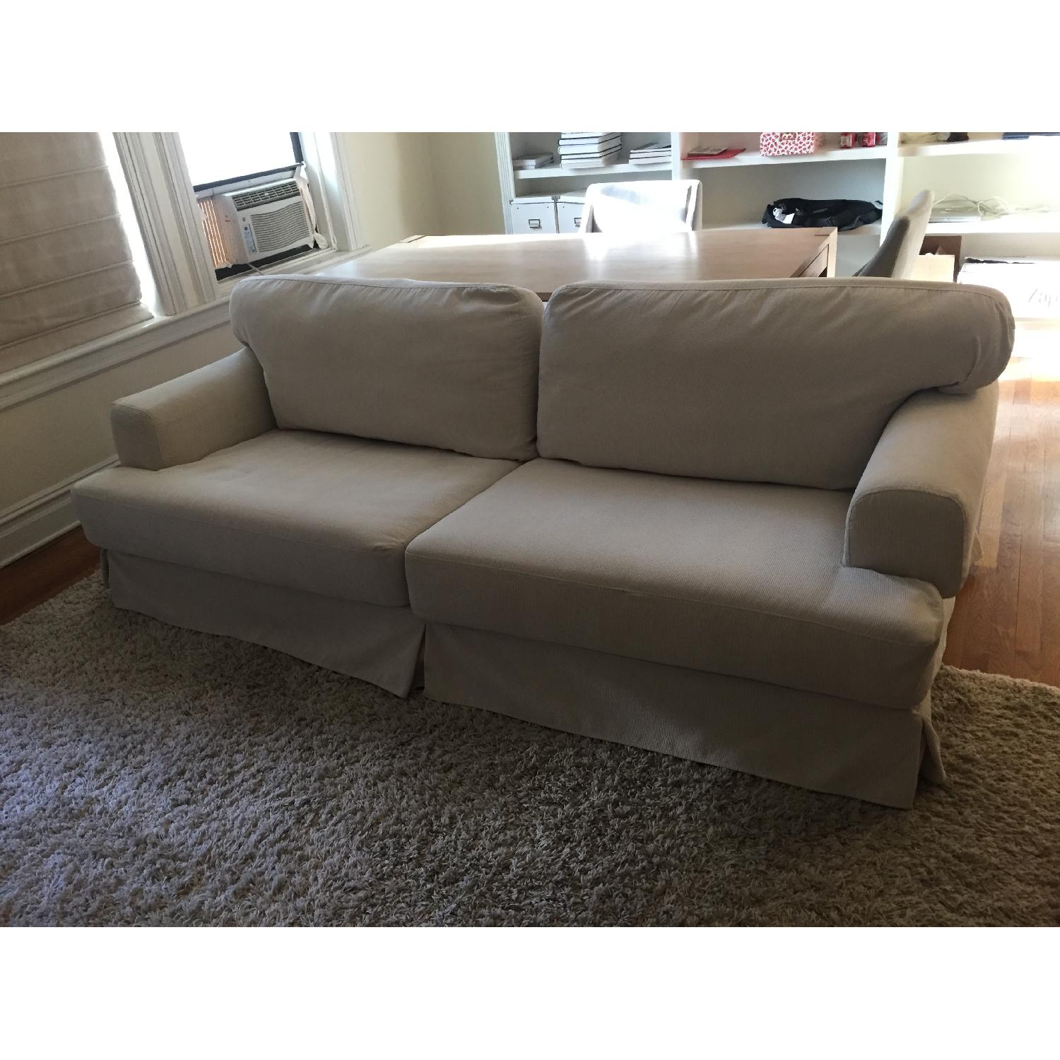 Ikea Hovas Sofa in Beige Corduroy - image-7