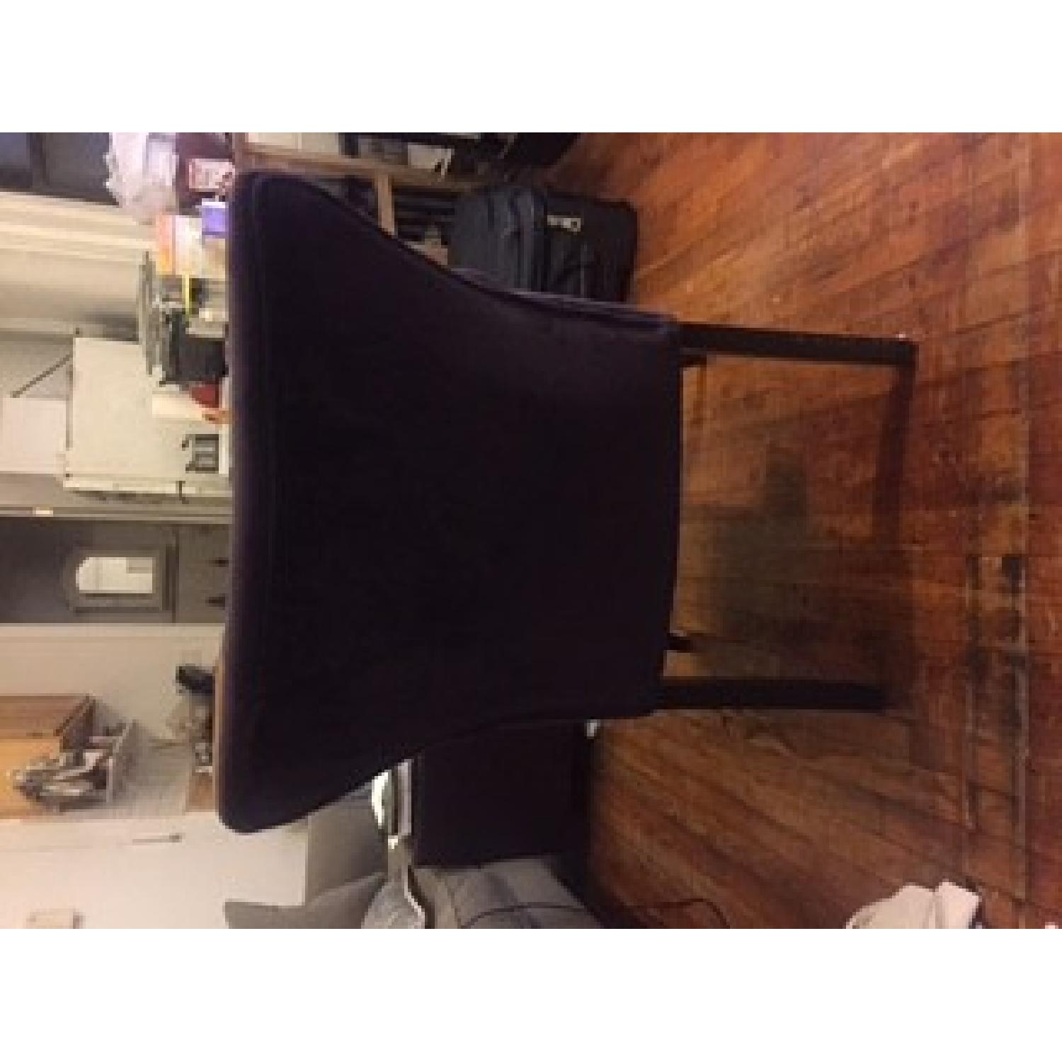 Purple Tufted Velvet Accent Chair - image-3