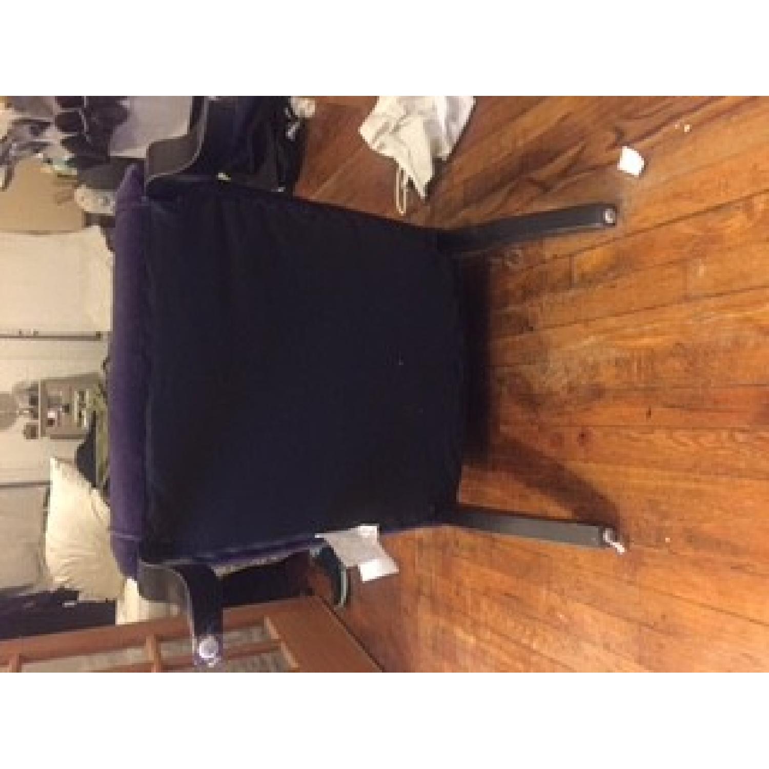 Purple Tufted Velvet Accent Chair - image-4