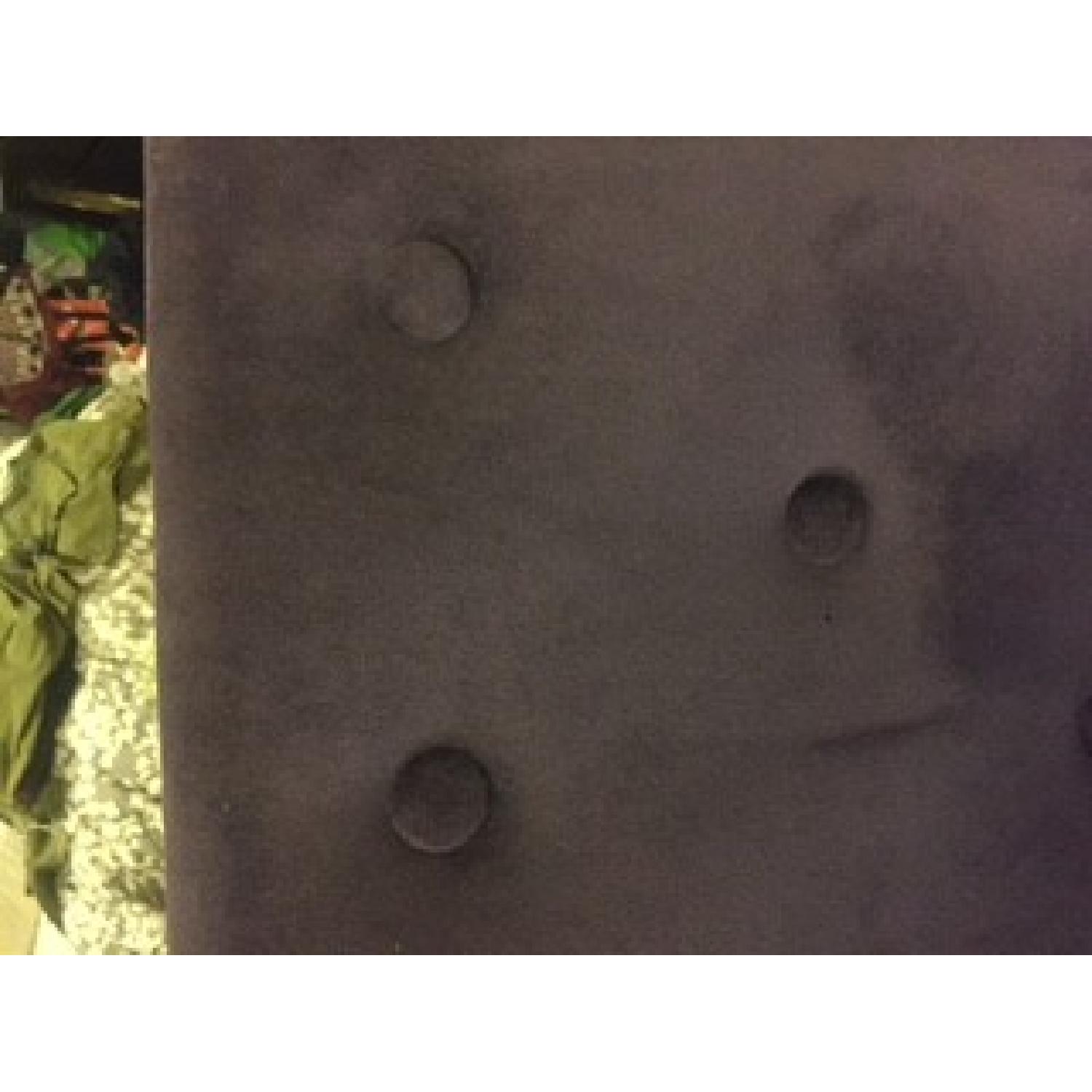 Purple Tufted Velvet Accent Chair - image-5