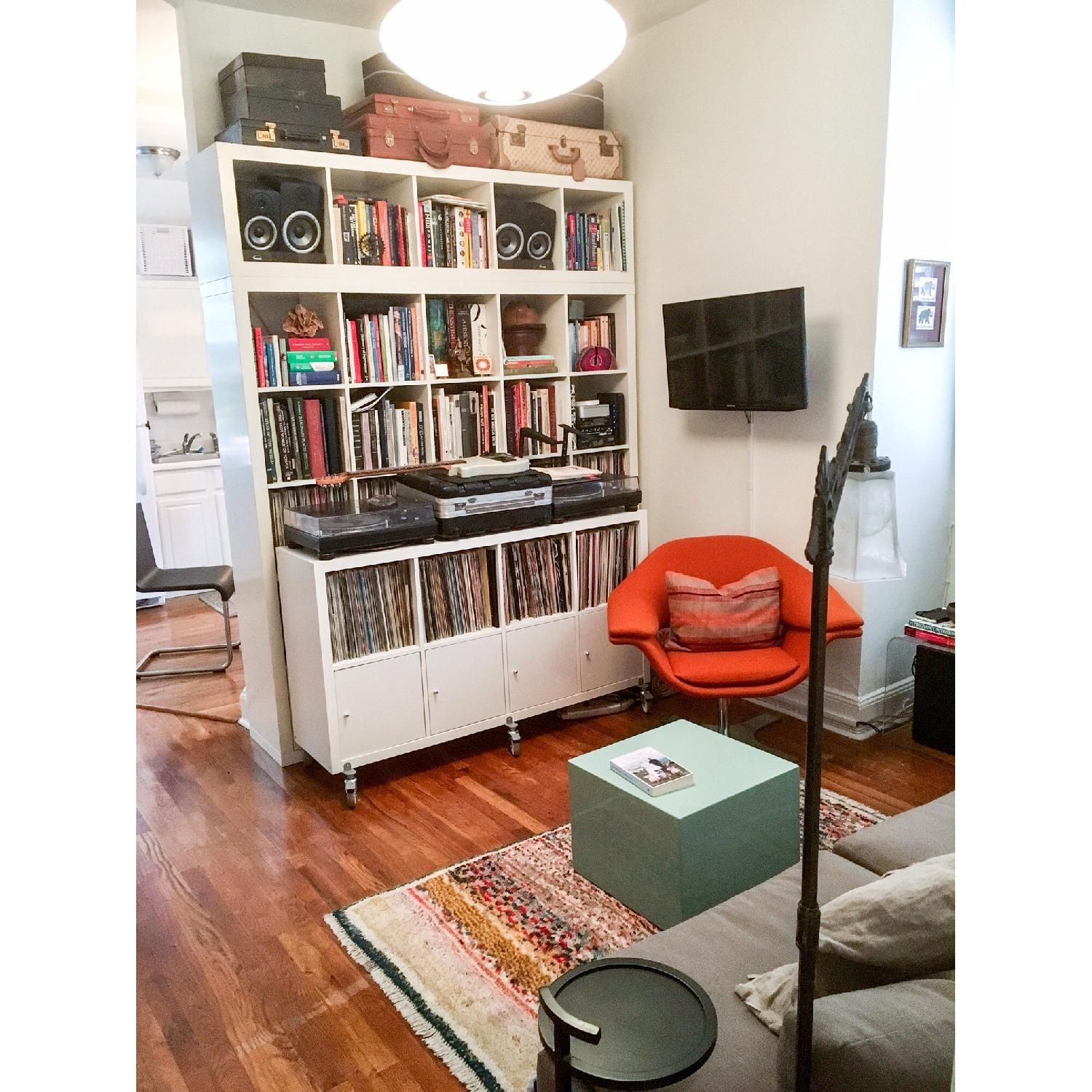 Ikea Kallax Shelf on Casters AptDeco