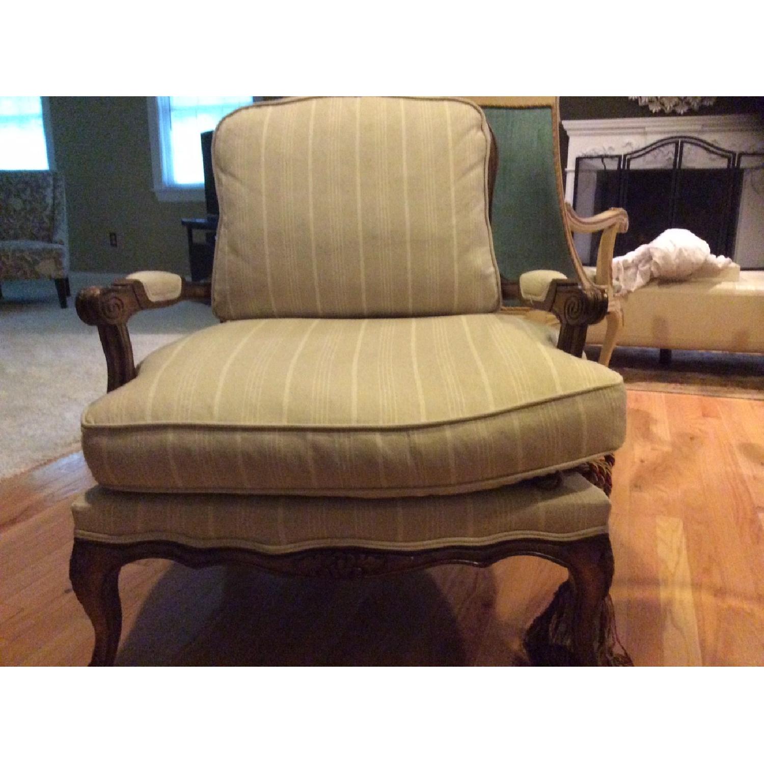 Off White Accent Chair - image-1