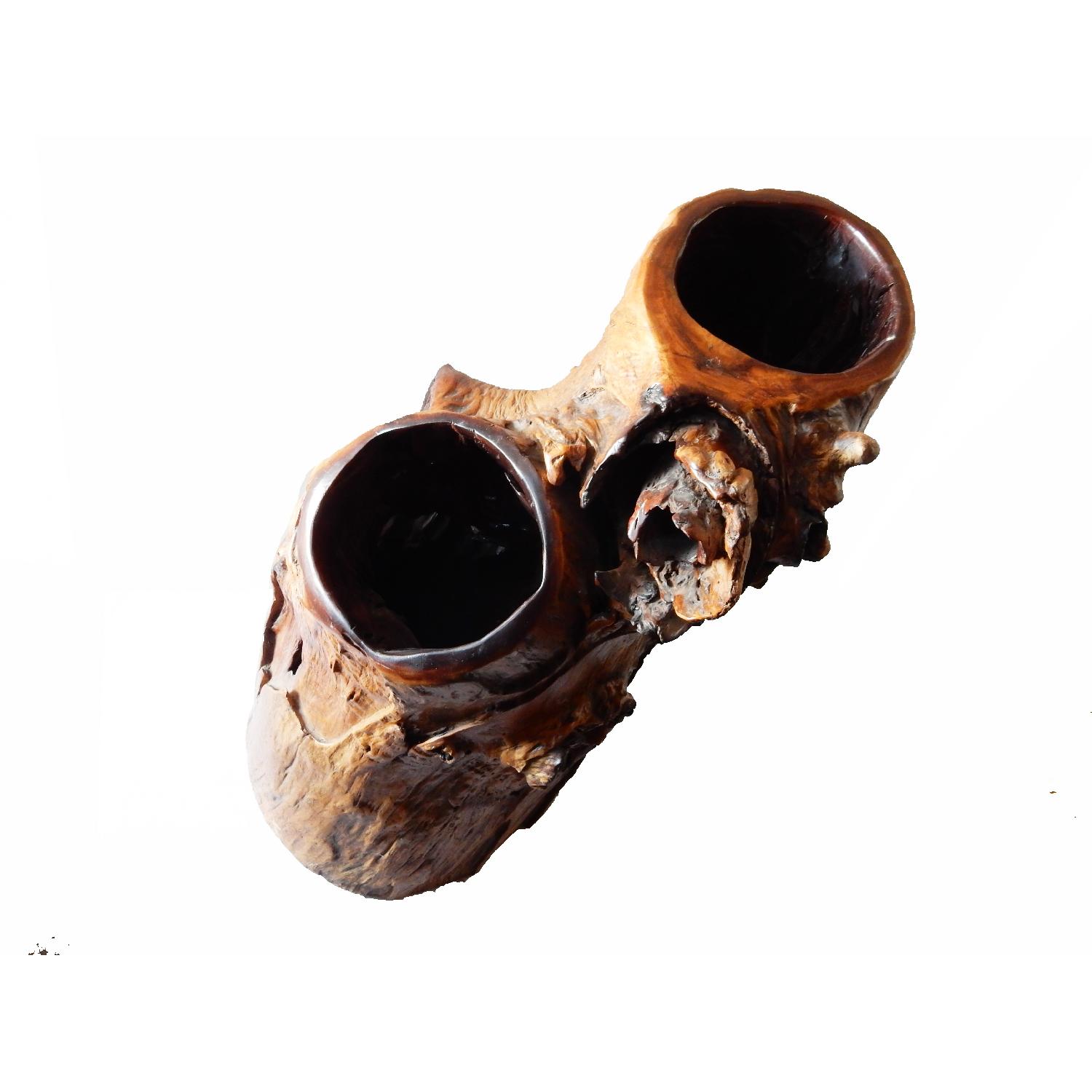 Oversized Natural Wood Trunk Tree Sculpture - image-1