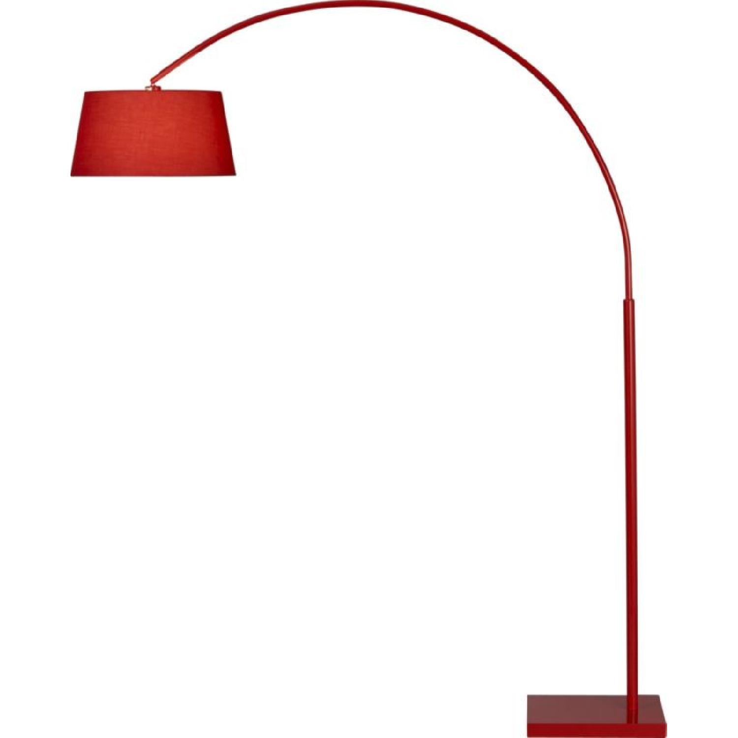 CB2 Red Arc Floor Lamp - image-2