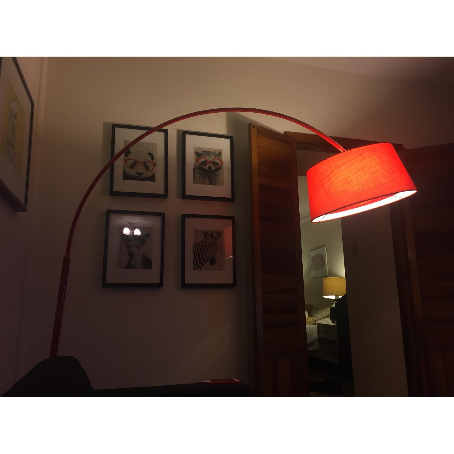 CB2 Red Arc Floor Lamp - image-3
