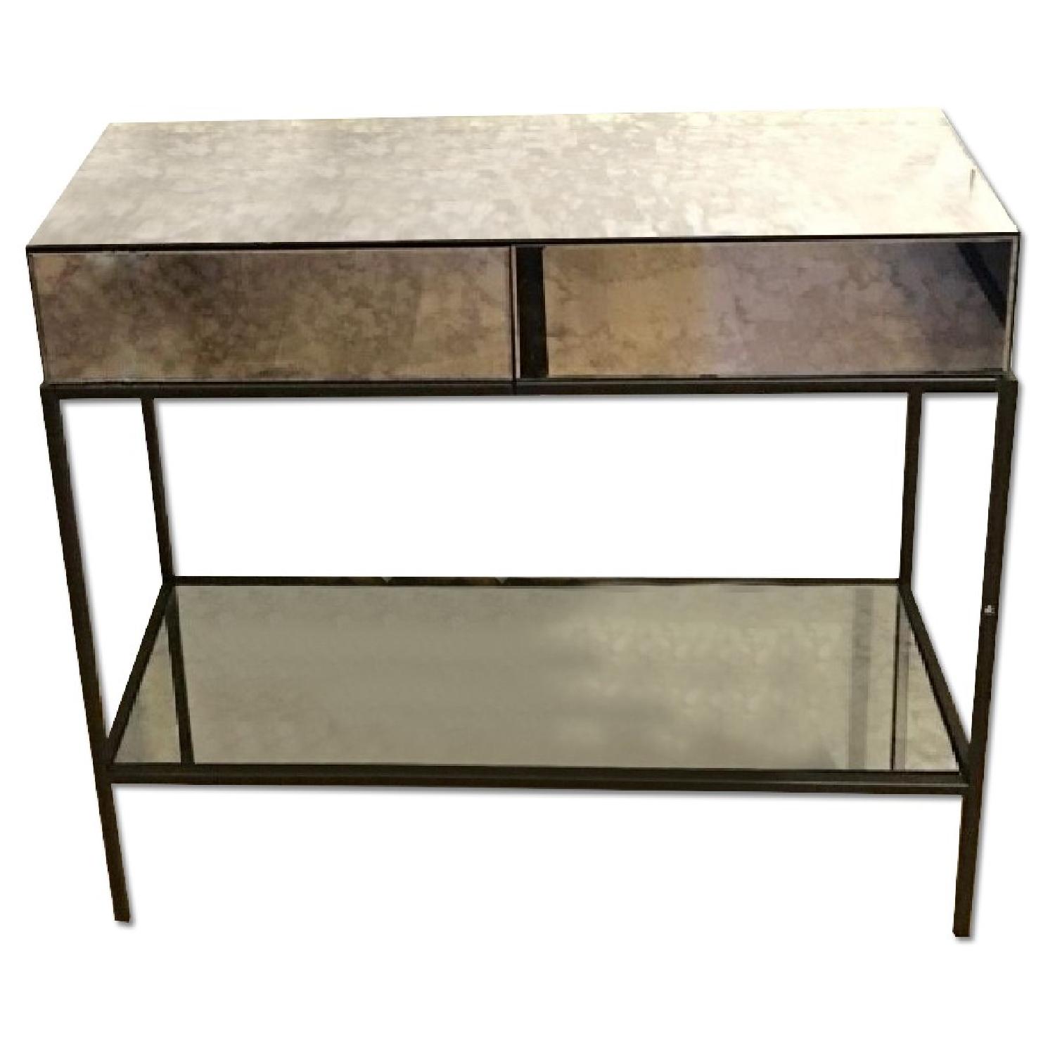 West Elm Mirrored Console Table - image-0