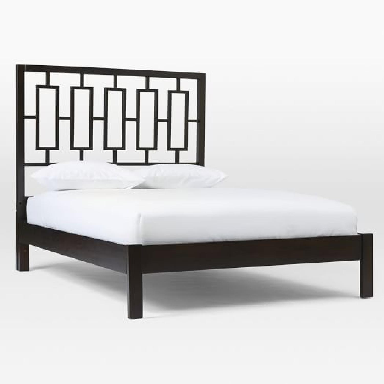West Elm Queen Bed, with 2 Side Tables, Headboard, and Base AptDeco