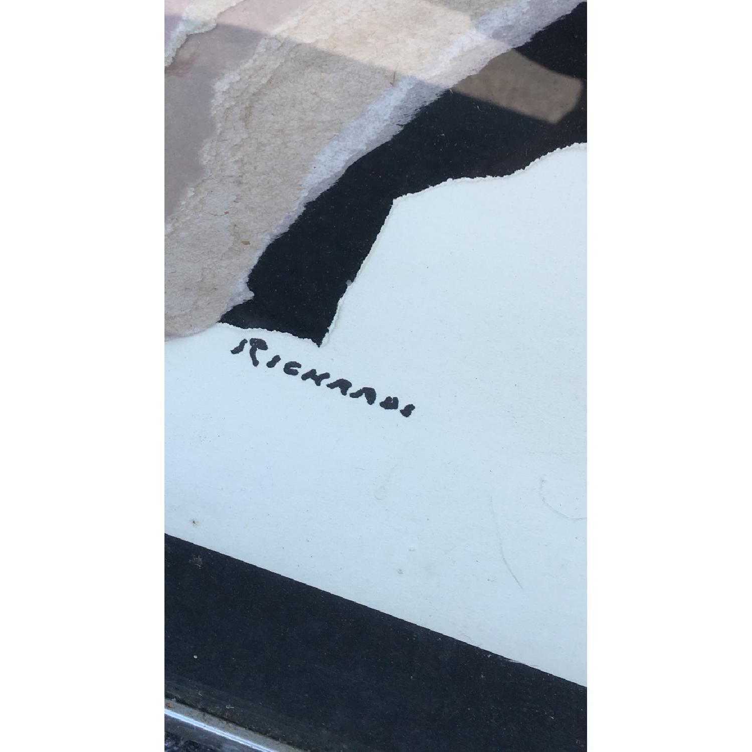 Vintage Abstract Painting - Paper Assemblage Collage - image-4