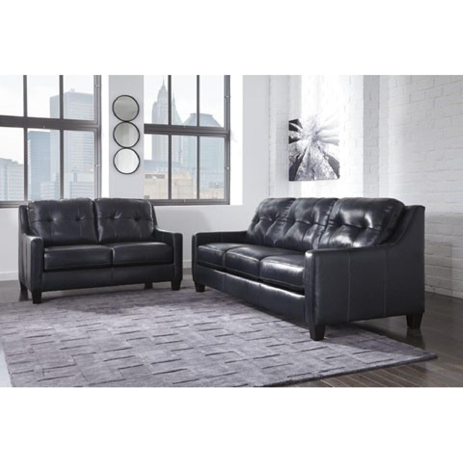 Ashley's O'kean Navy Sofa - image-2
