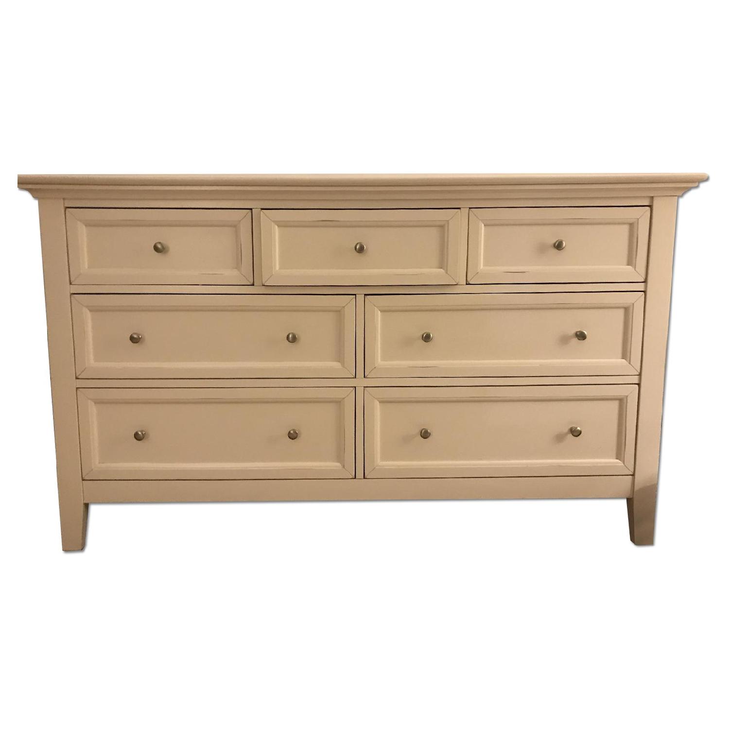 Macy's White 7-Drawer Dresser - image-0