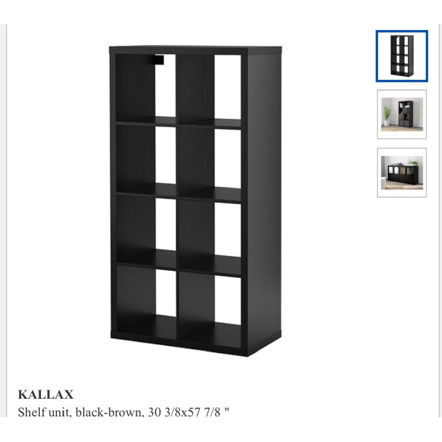 Kallax Kallax Black Brown Shelving Unit - image-1