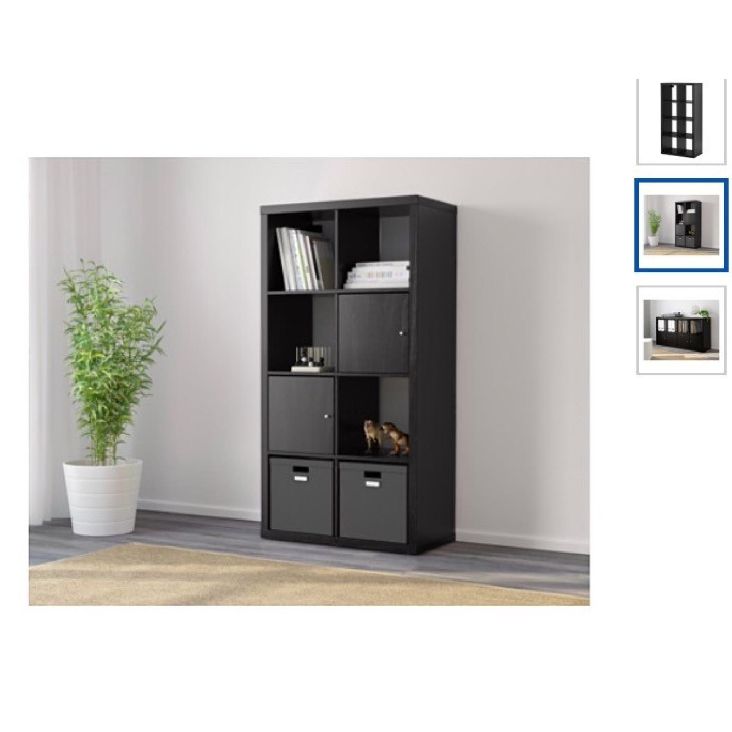 Kallax Kallax Black Brown Shelving Unit - image-2