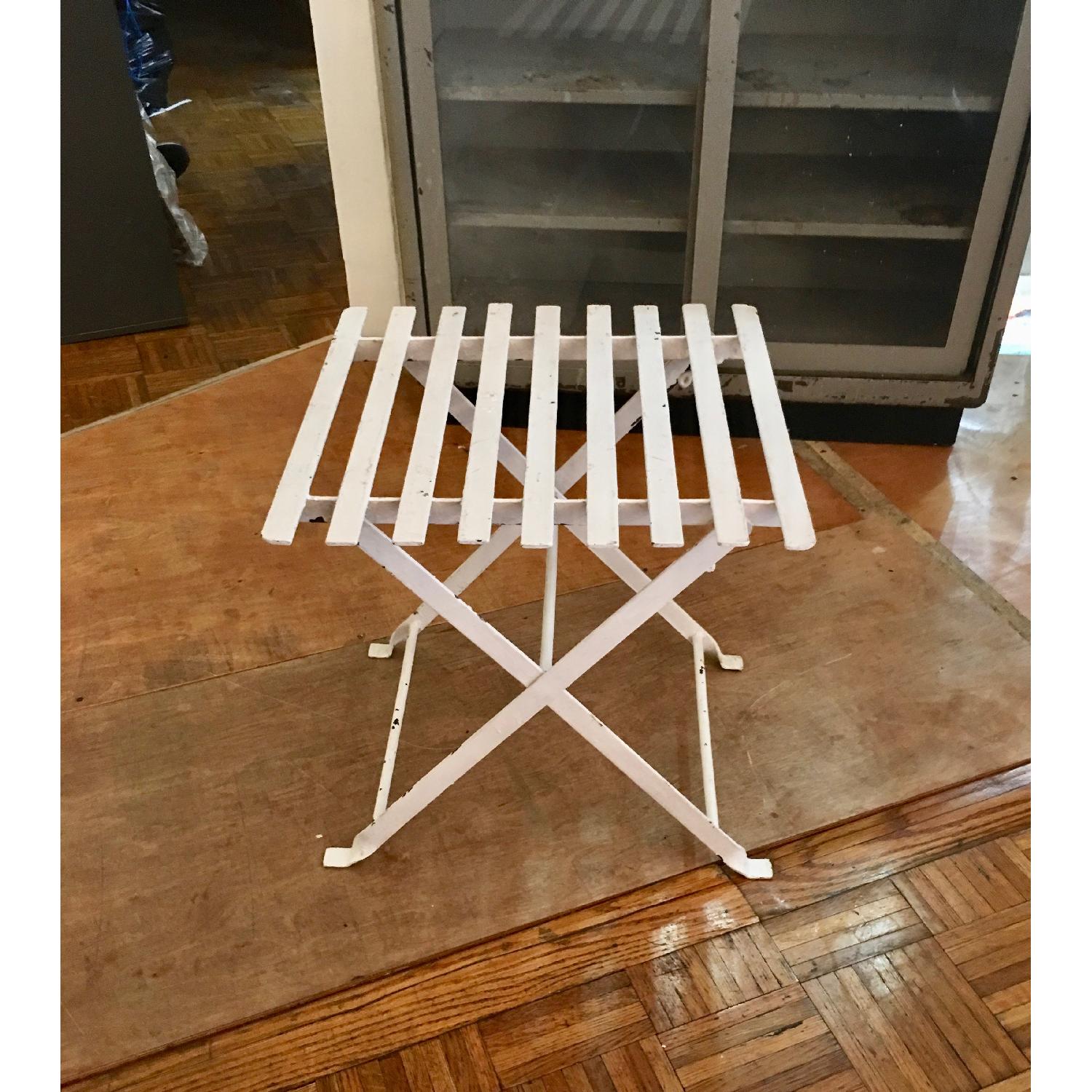 Industrial Modern Metal Side Table - image-1