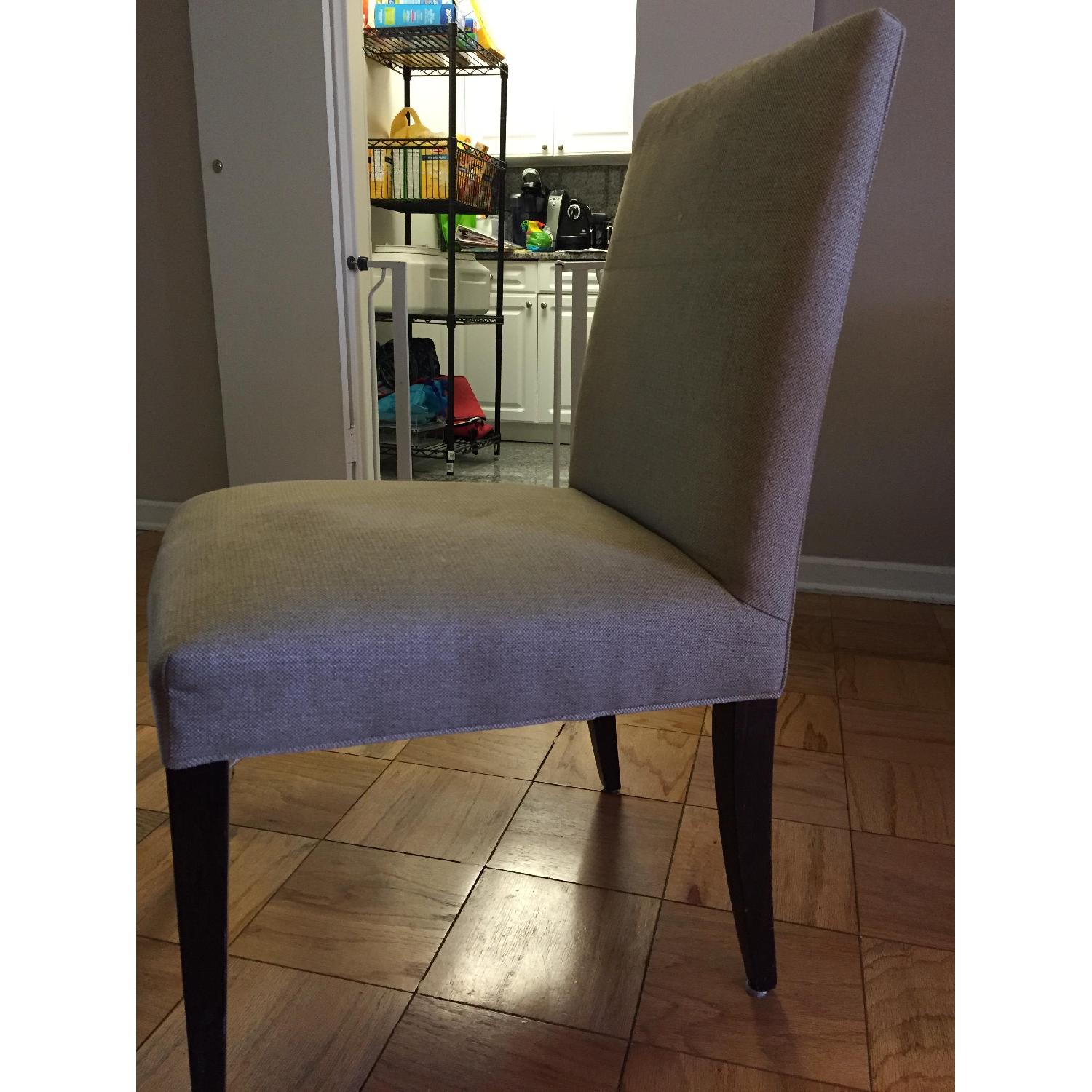 Crate & Barrel Upholstered Dining Chair - image-3