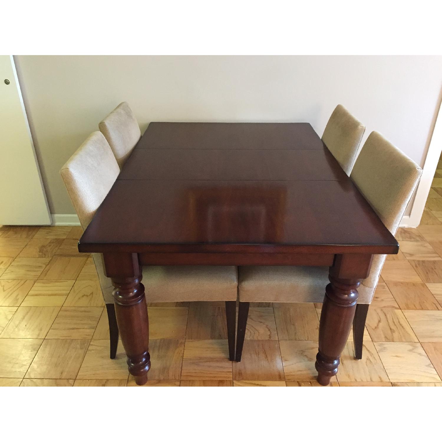 Crate & Barrel Upholstered Dining Chair - image-7
