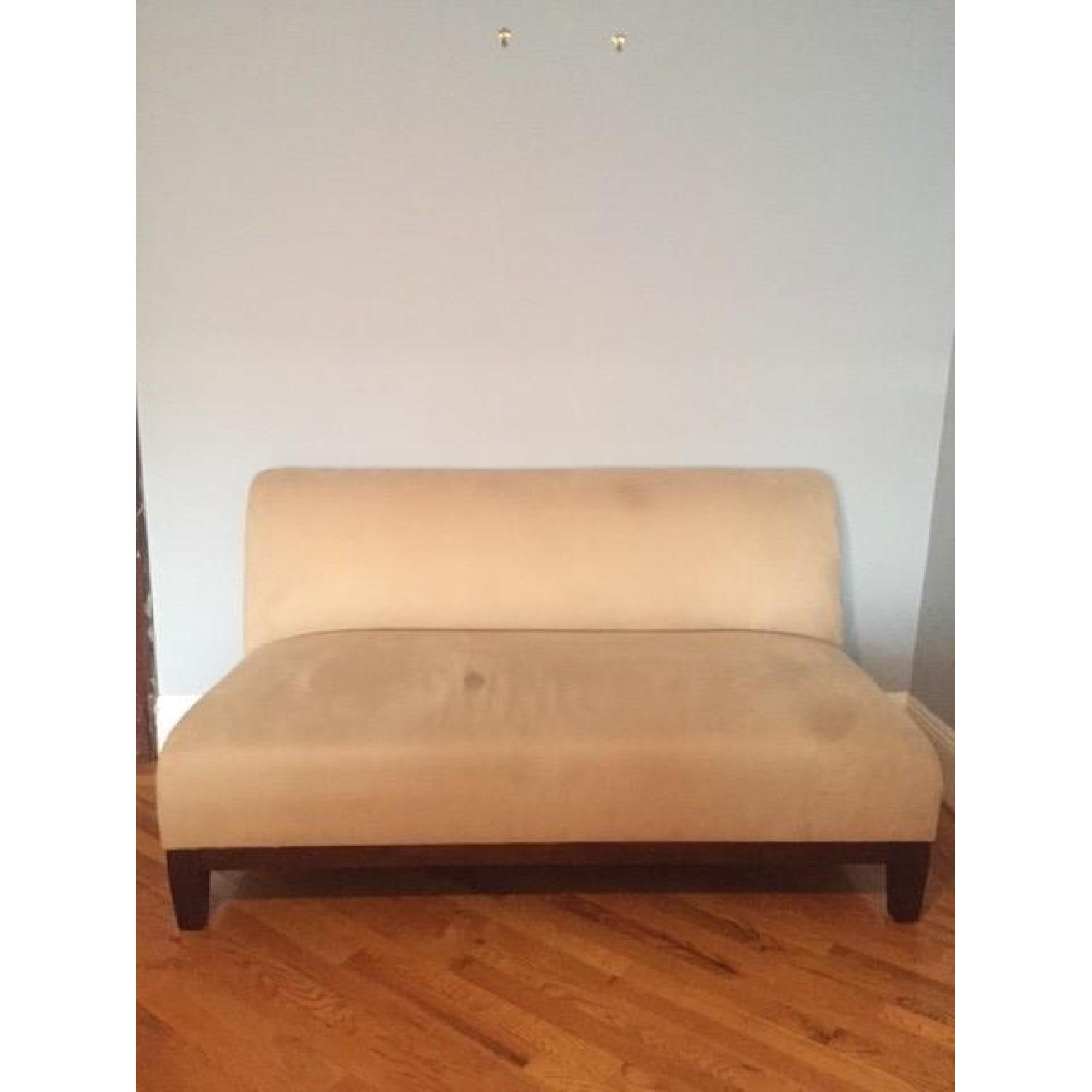 Room & Board Armless Sofa in Honey Color - image-5