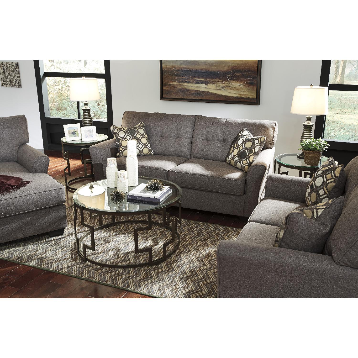 Ashley's Tibbee Contemporary Full Sleeper Sofa in Gray Color Fabric - image-5