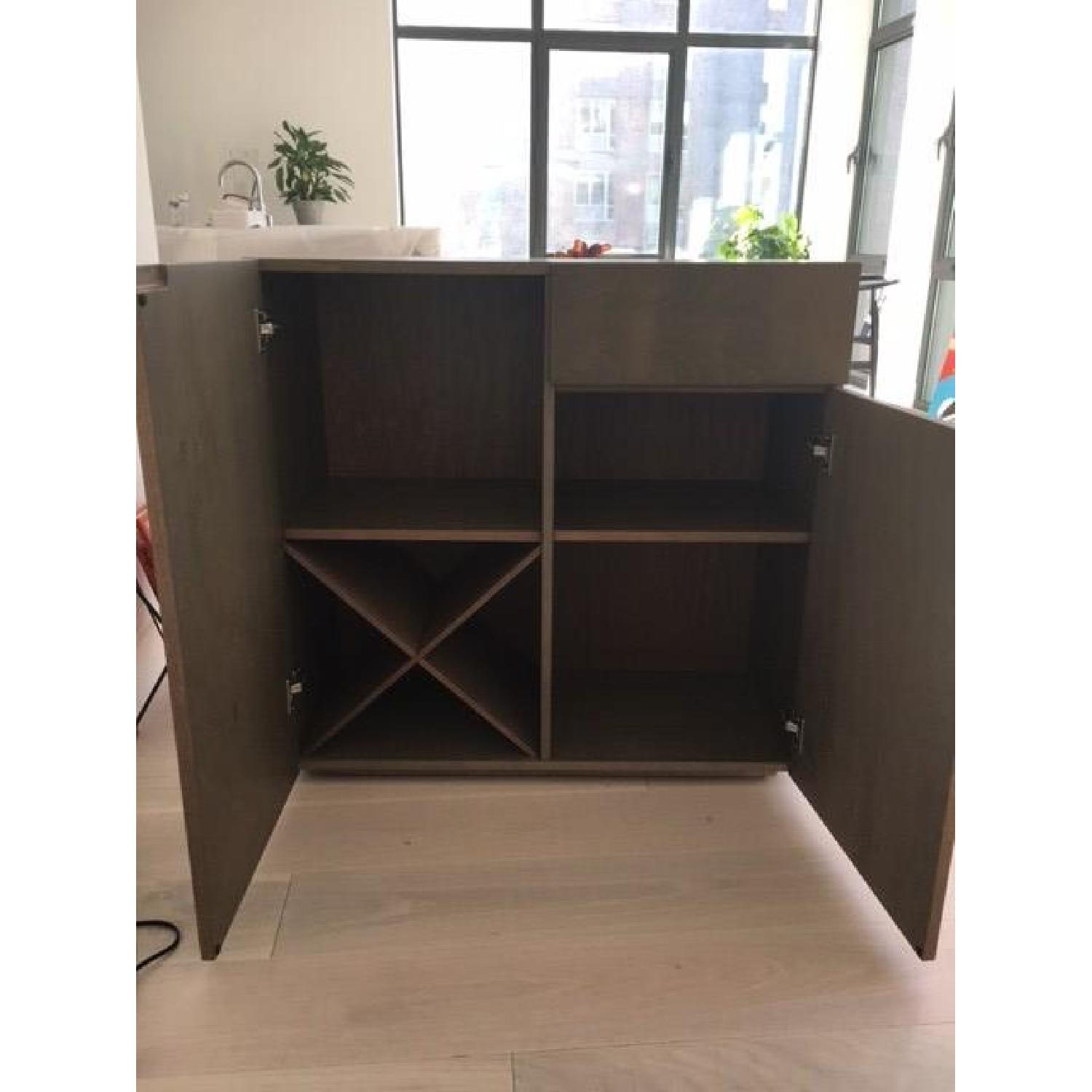 CB2 Swig Bar in Charcoal AptDeco