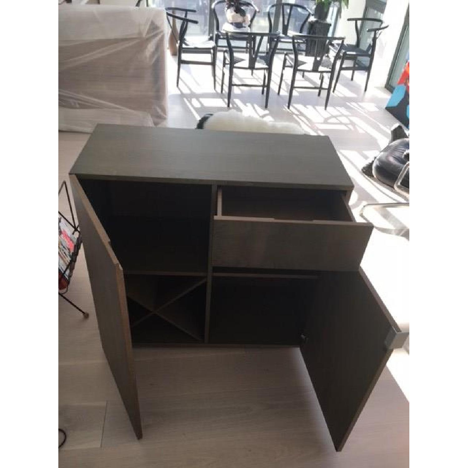 CB2 Swig Bar Cabinet in Charcoal - image-3