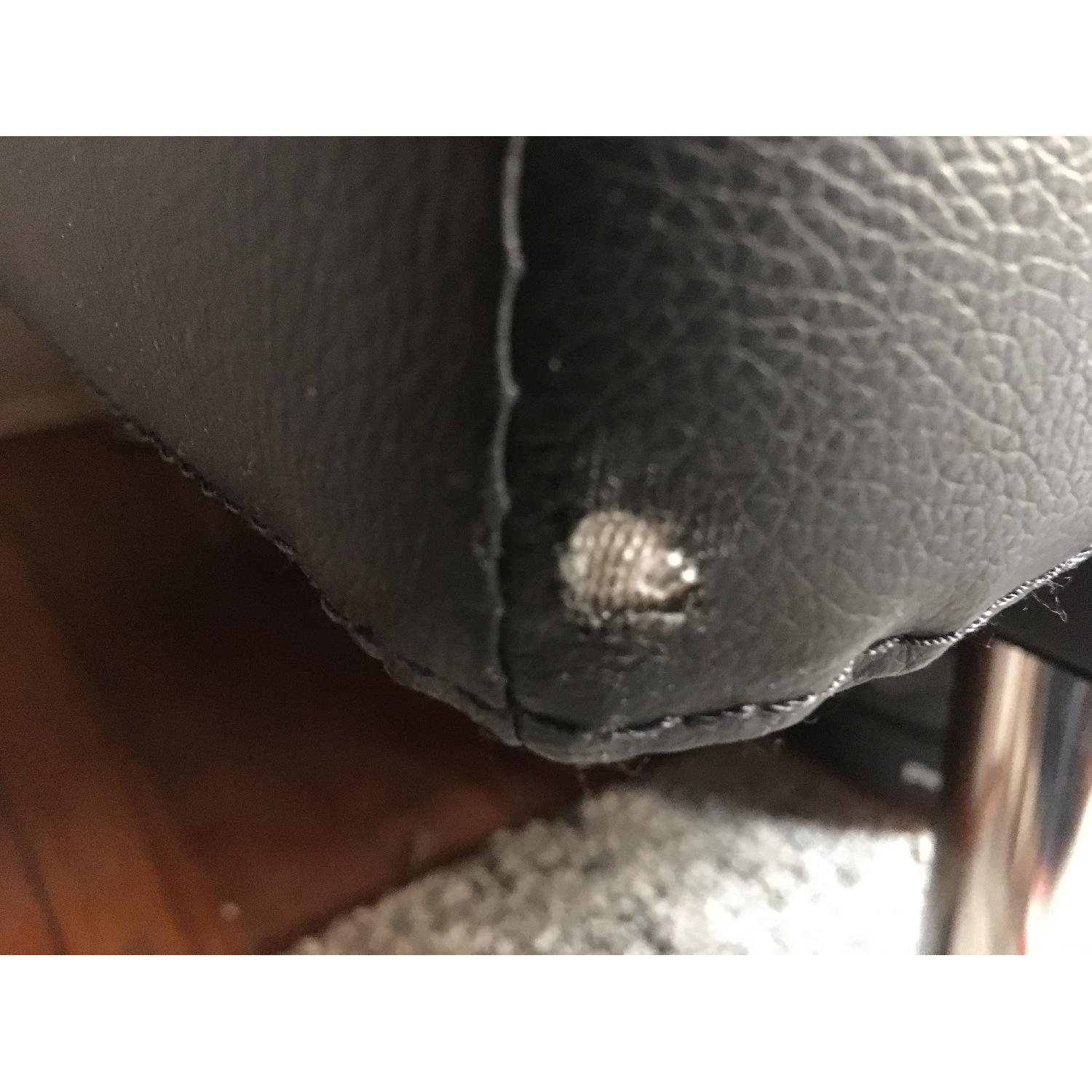 Serta Black PVC Leather Sleeper Sofa/Futon - image-4