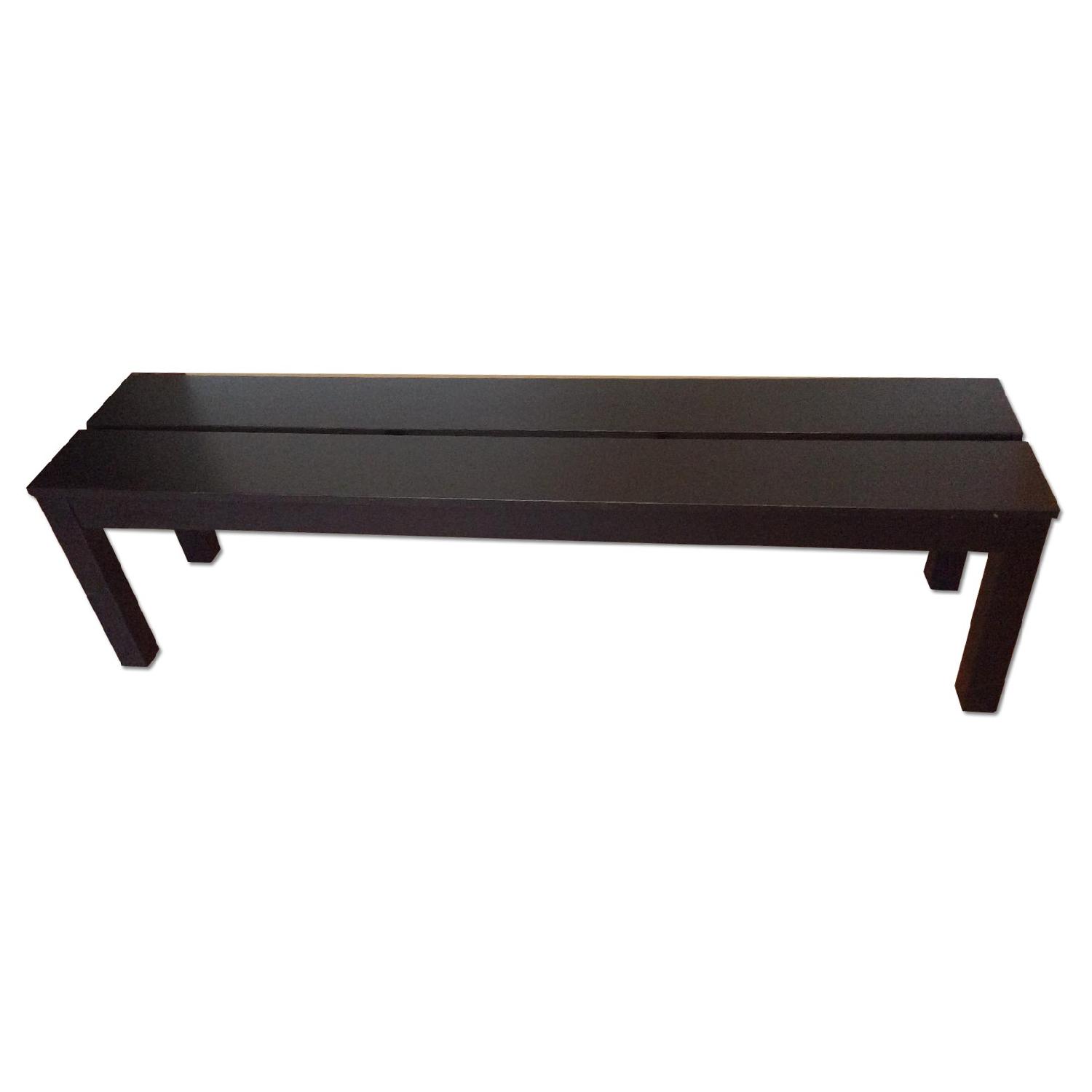 Ikea Bjursta Black Bench AptDeco