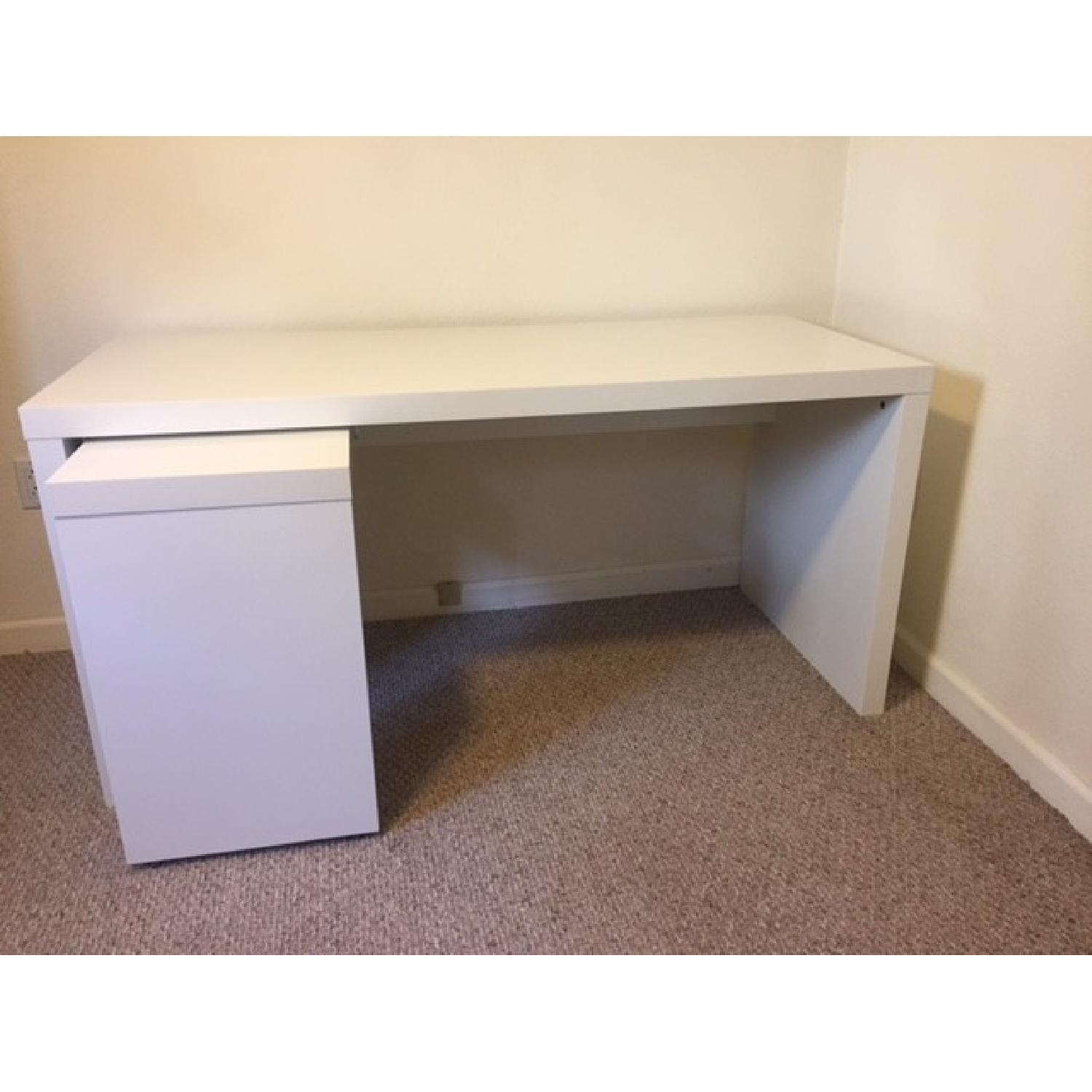 Ikea Desk w/ Pull Out Tray - image-1