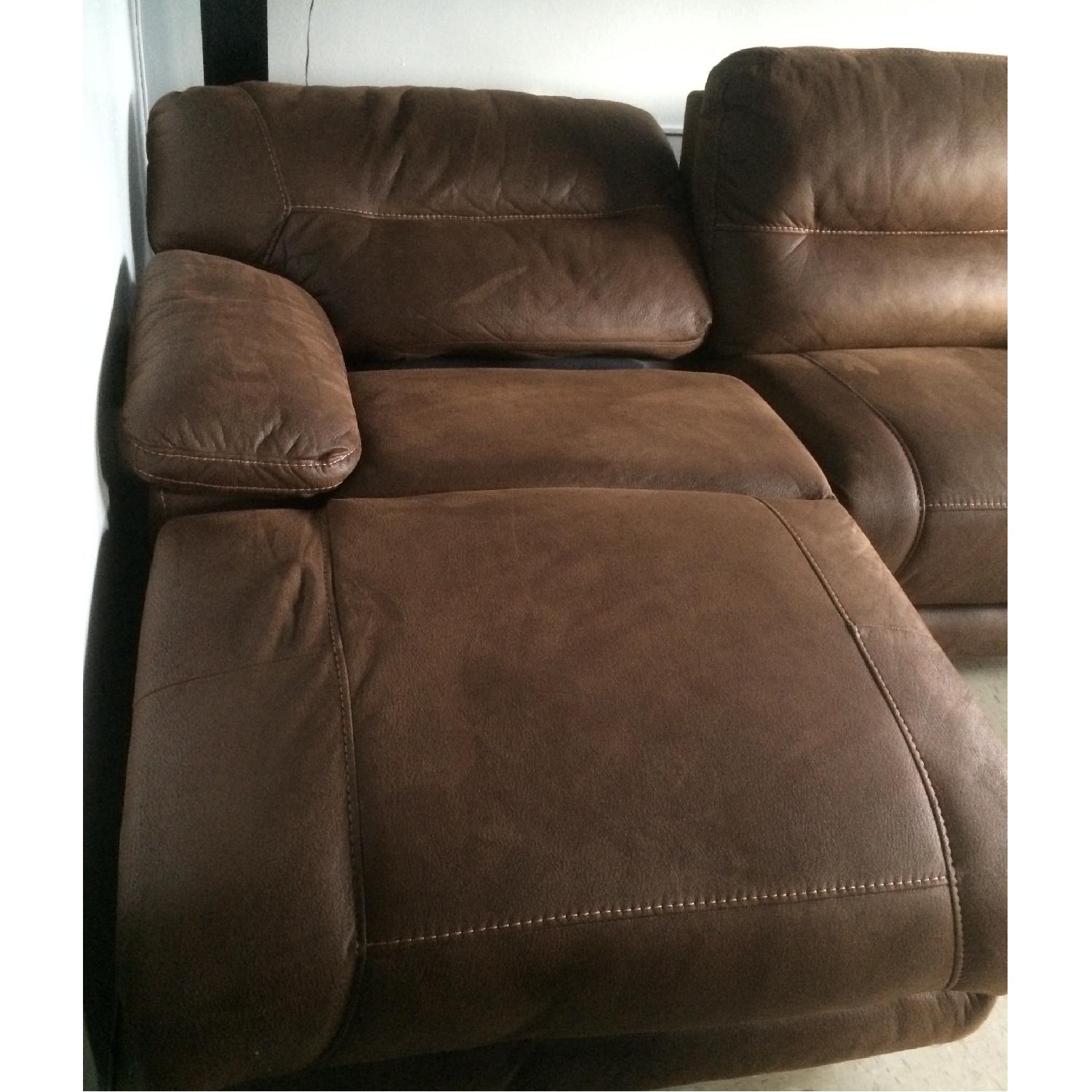 Bob's Pacifica Reclining 4 Piece Sectional Sofa AptDeco