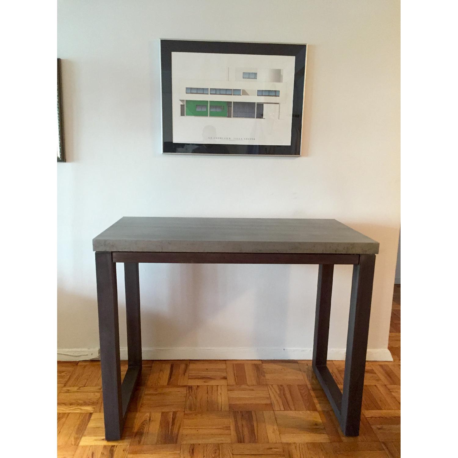 CB2 Stern Counter Table w/ 4 Bludot Counter Stools - image-1