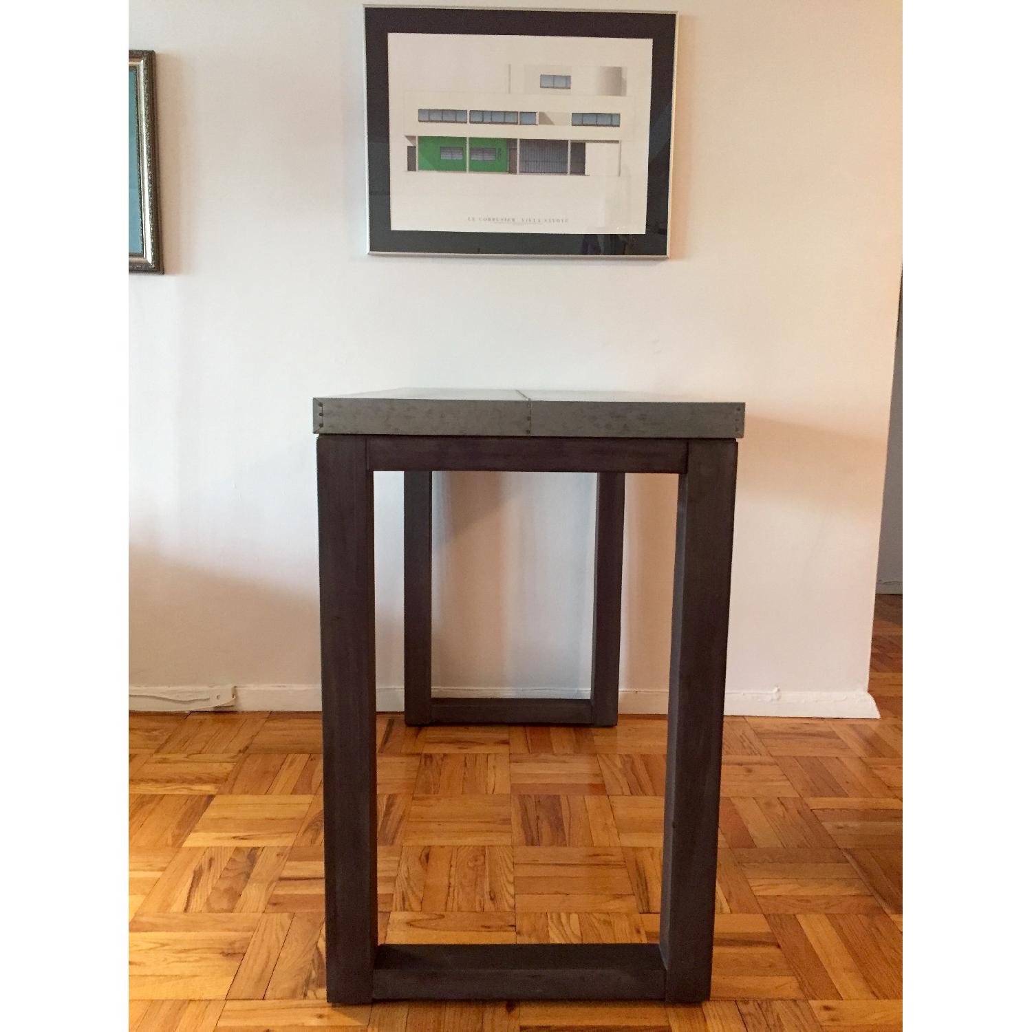 CB2 Stern Counter Table w/ 4 Bludot Counter Stools - image-3