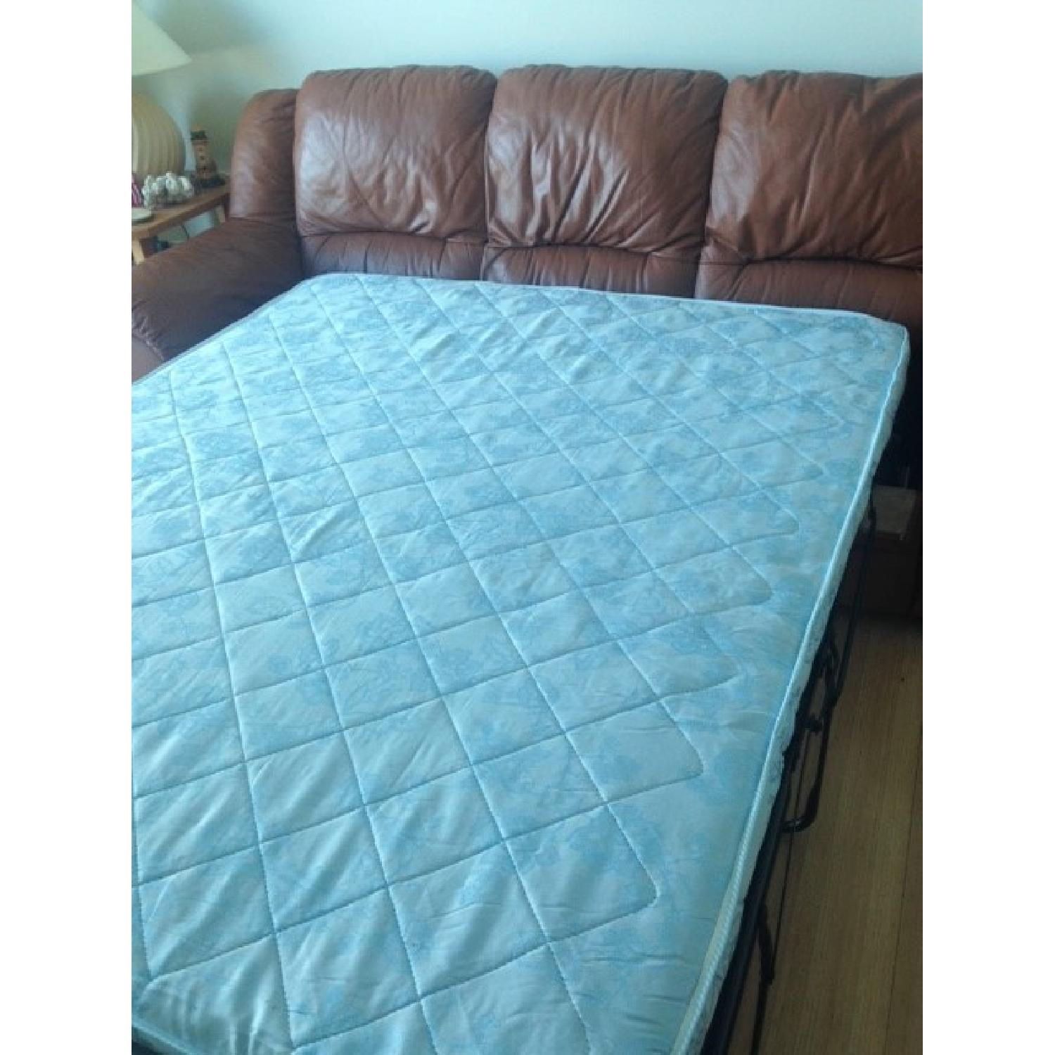 Natuzzi Leather Sofa Bed - image-2