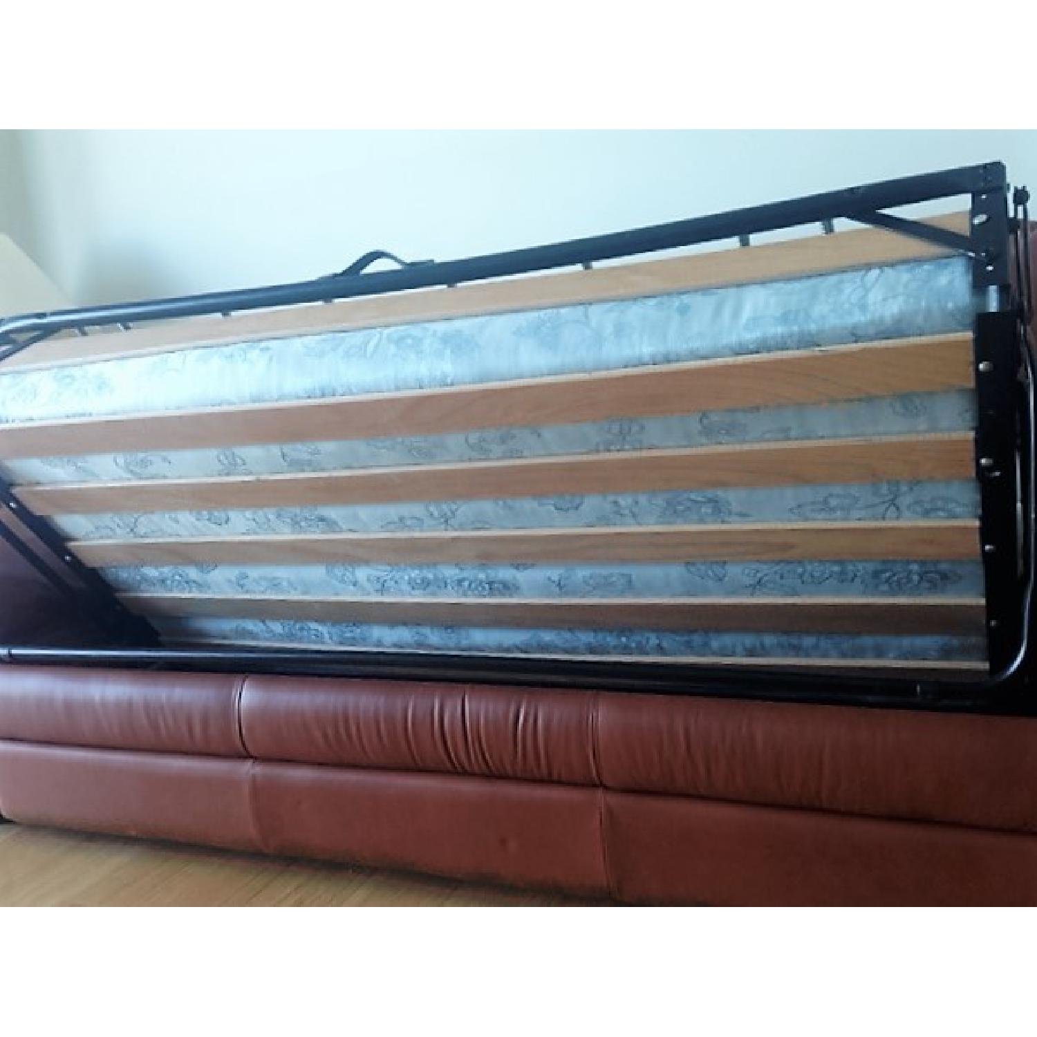 Natuzzi Leather Sofa Bed - image-4