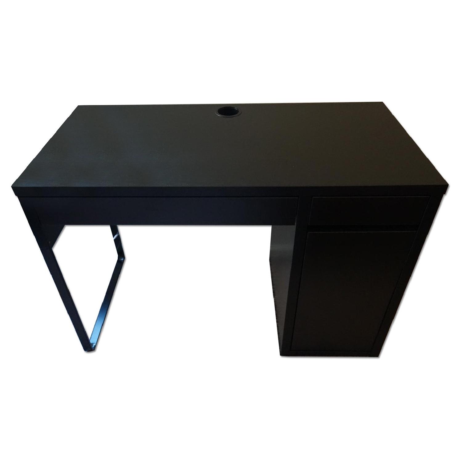 Ikea Micke BlackBrown Desk AptDeco