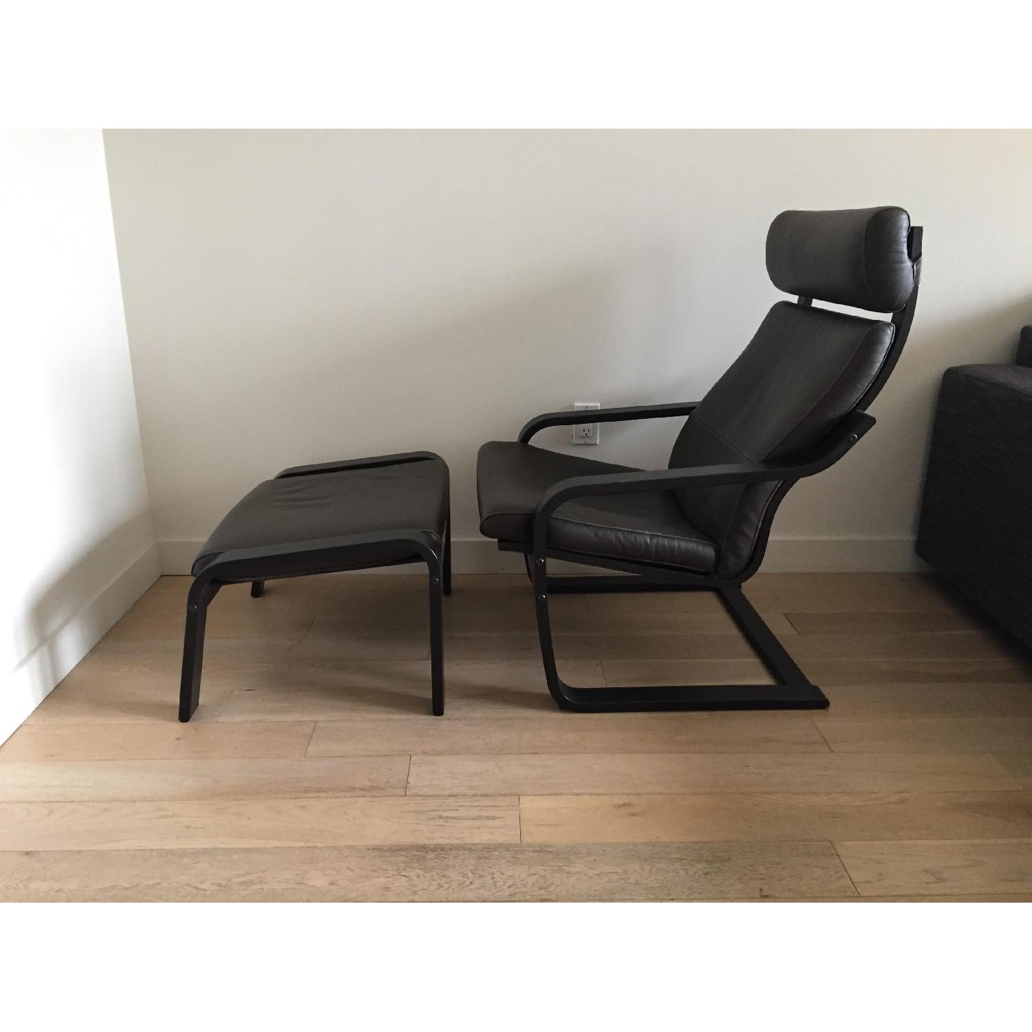 Ikea Poang Reading Chair & Ottoman - image-3