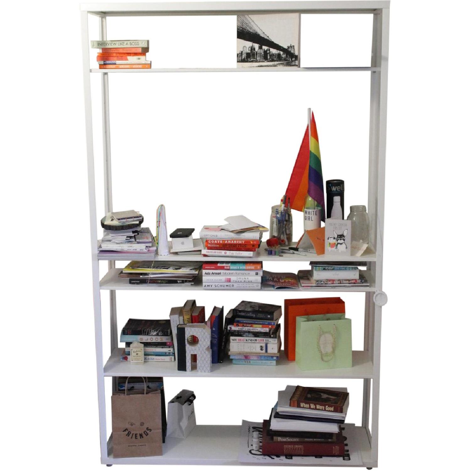 Ikea Fjalkinge Shelf Unit in White - image-0