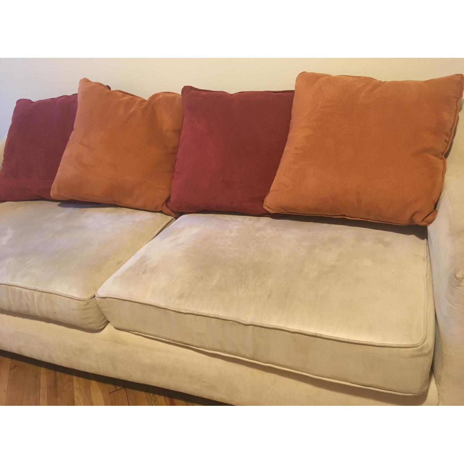 Cream/Beige 3 Seater Sofa - image-4