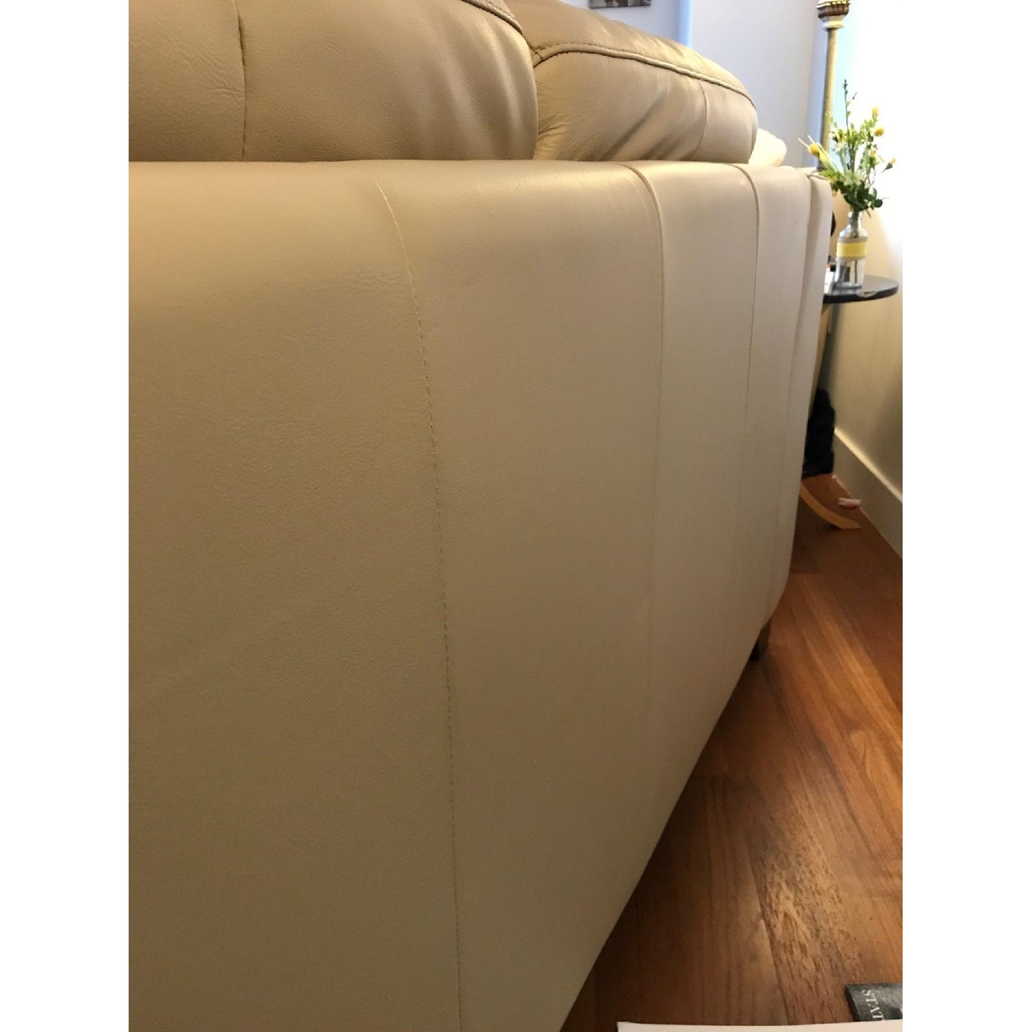 Leather Loveseat + Oversized Chair & Ottoman - image-6