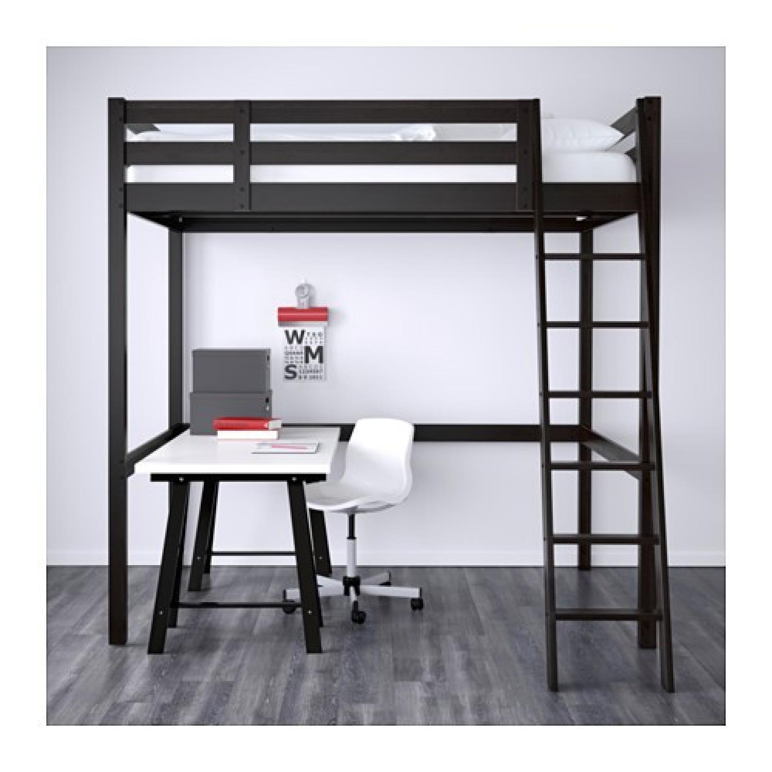 Ikea Stora Loft Bed w/ Slat Base - AptDeco