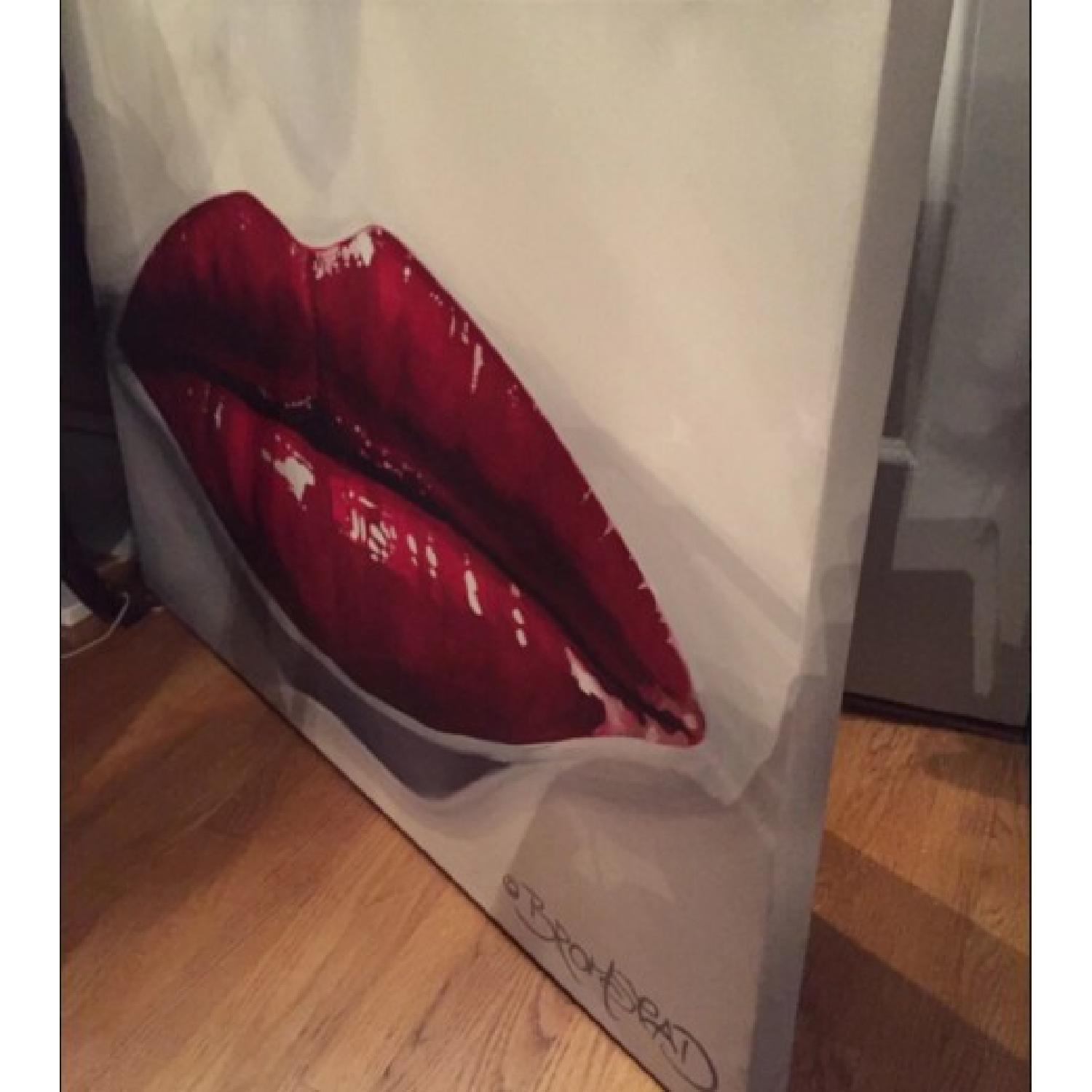 David Bromstad Canvas Painting Print - Lips - image-2