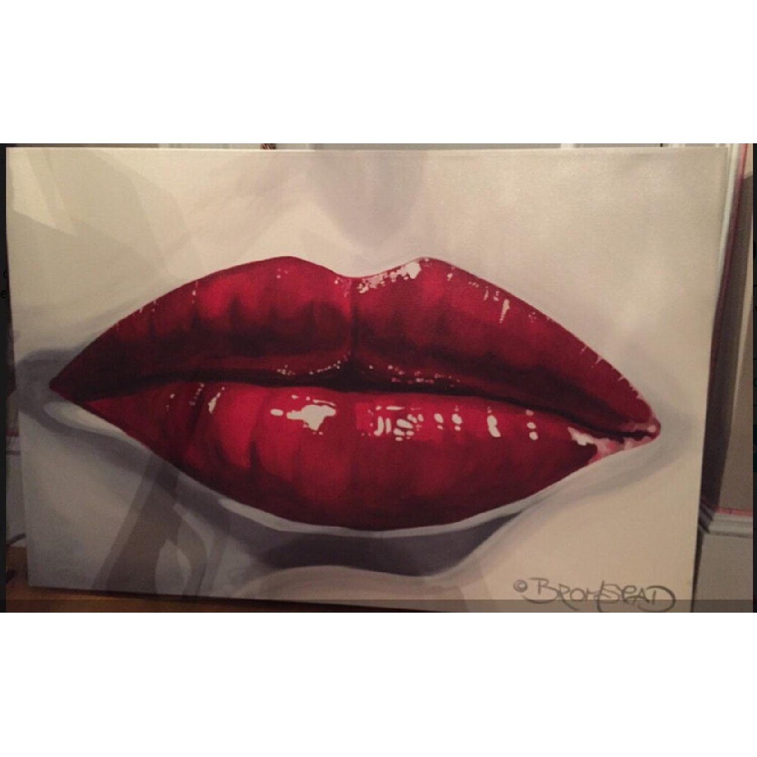 David Bromstad Canvas Painting Print - Lips - image-4