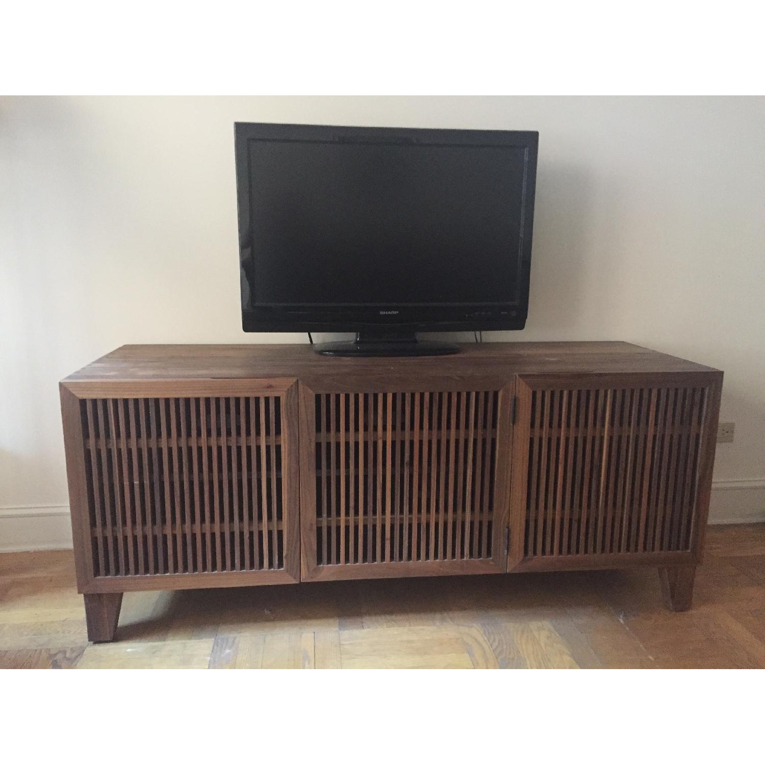 Crate & Barrel Marin Natural Media Console - image-1