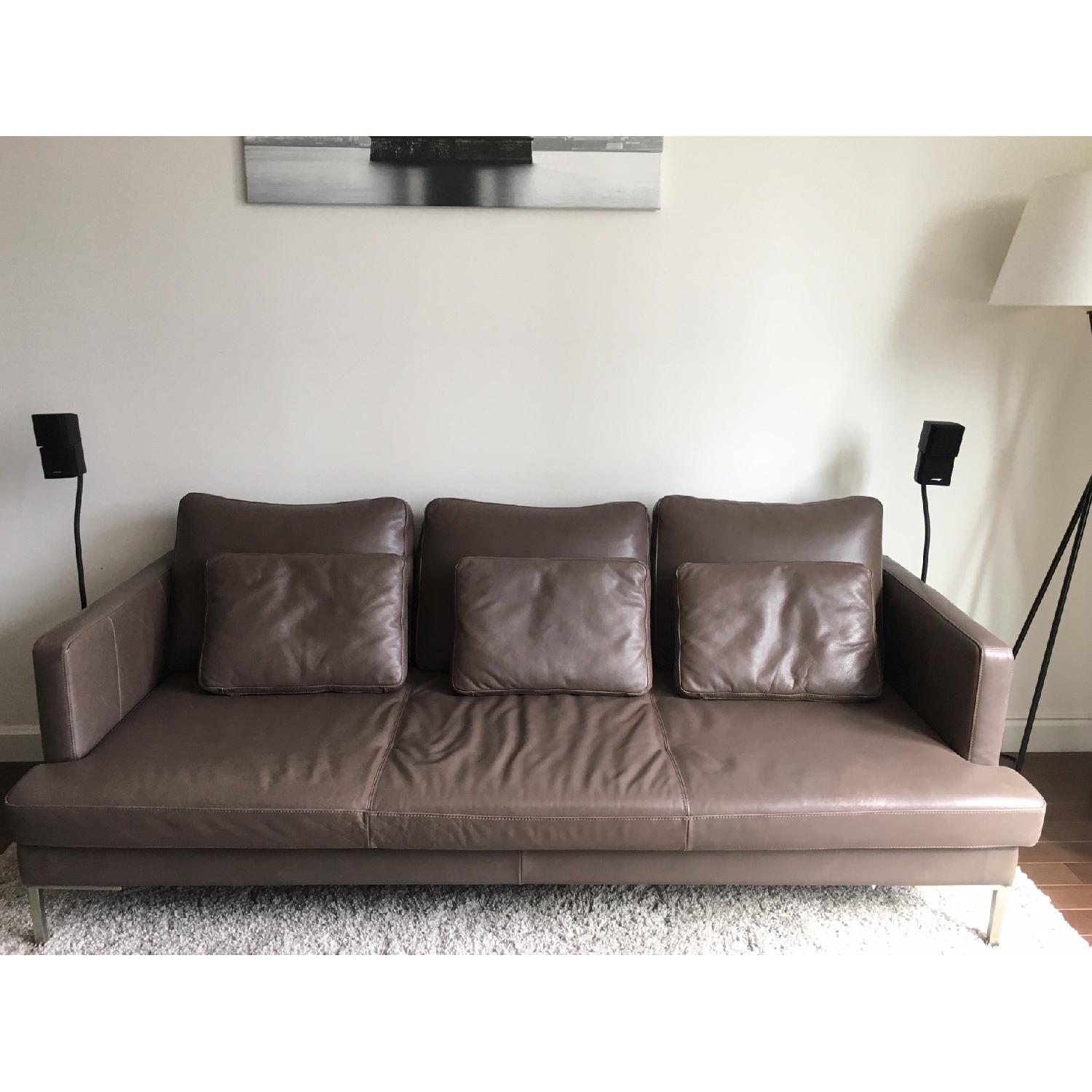 BoConcept Leather Sofa - image-1