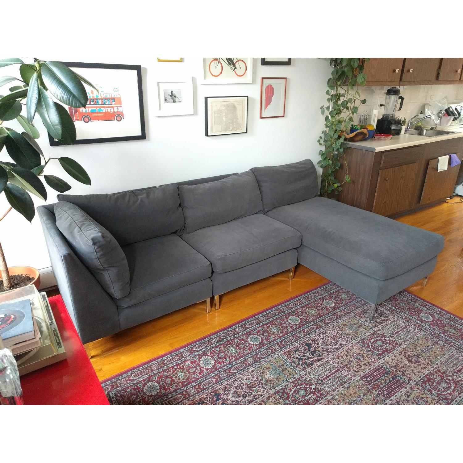 CB2 3-Piece Sectional Sofa - image-2